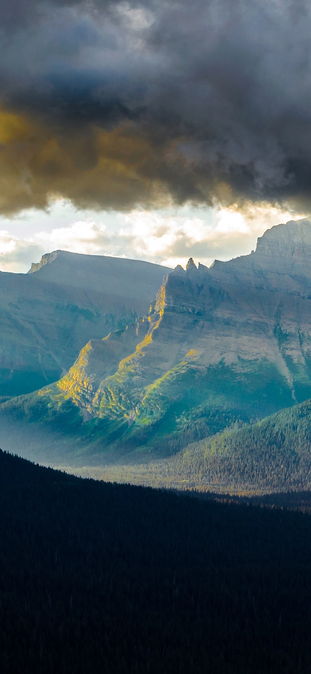 Glacier National Park, Logan Pass, Early Morning, 1080x2340 HD Phone