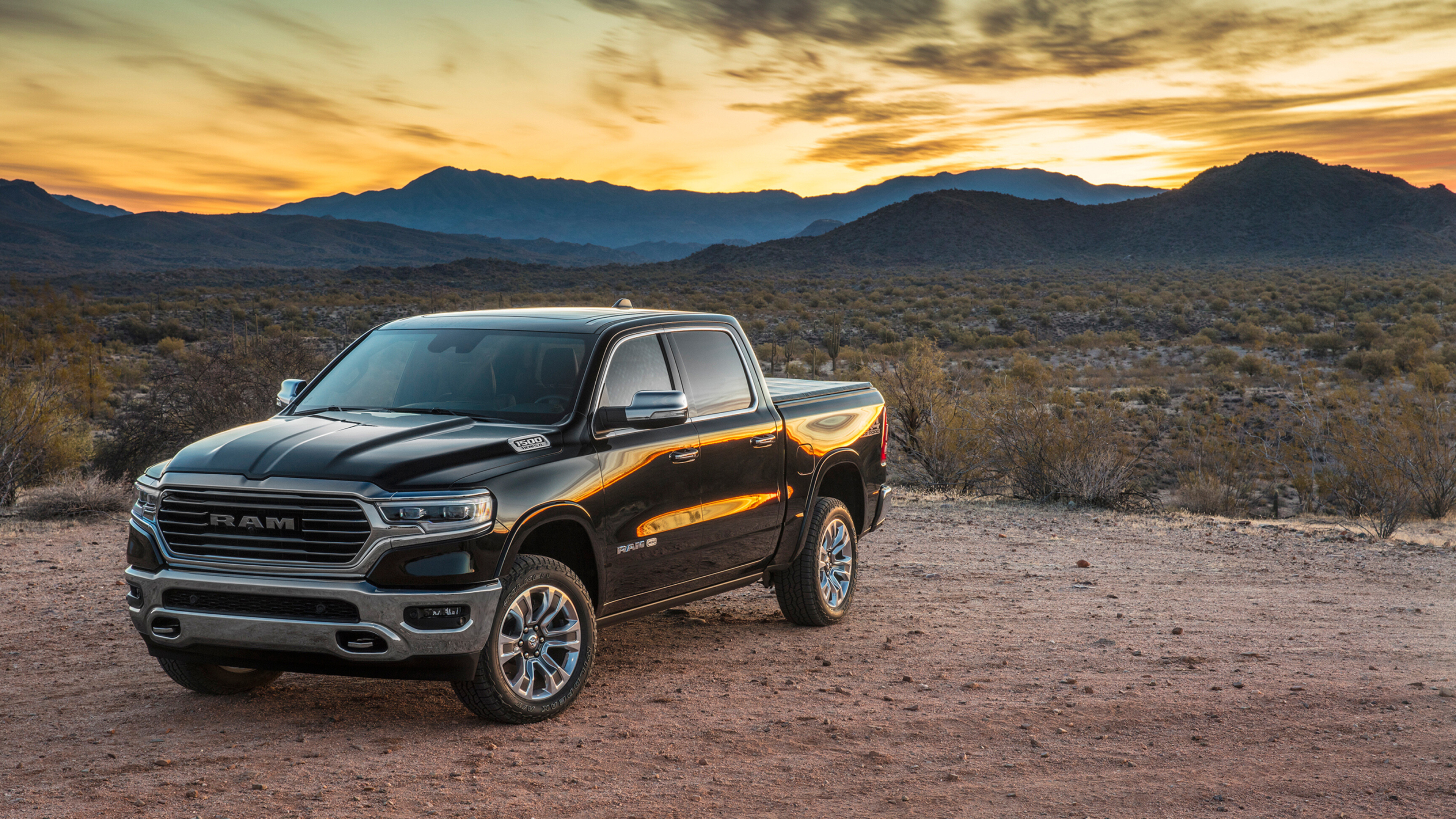 1500 Laramie Longhorn, Ram Pickup Wallpaper, 3840x2160 4K Desktop
