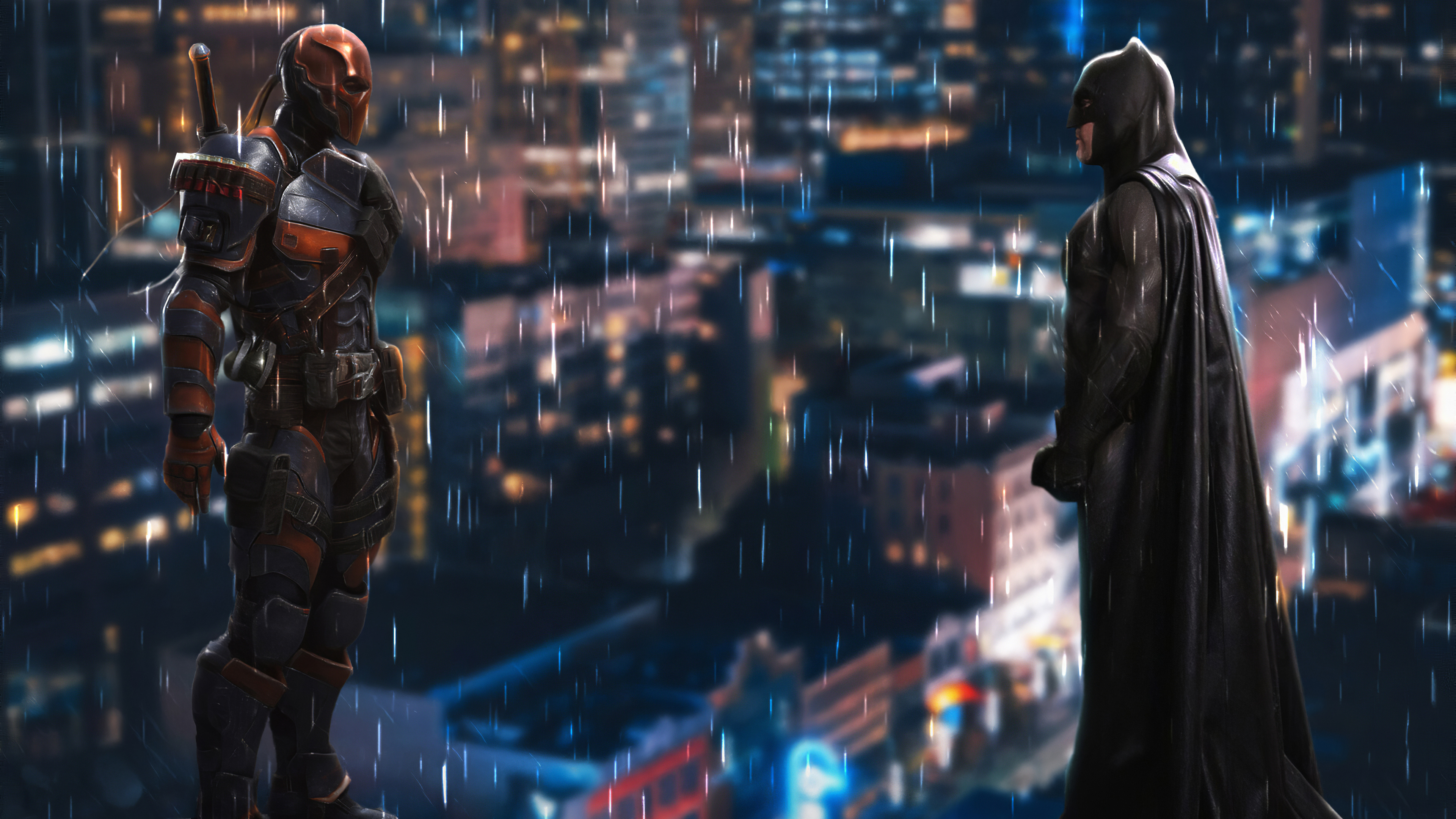 Batman, Deathstroke, Ultra HD Wallpaper, Image, 3840x2160 4K Desktop