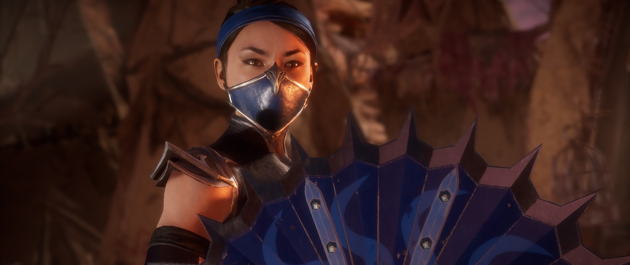 Kitana, Mortal Kombat 11, PC desktop 4K wallpaper, 2560x1080 Dual Screen Desktop