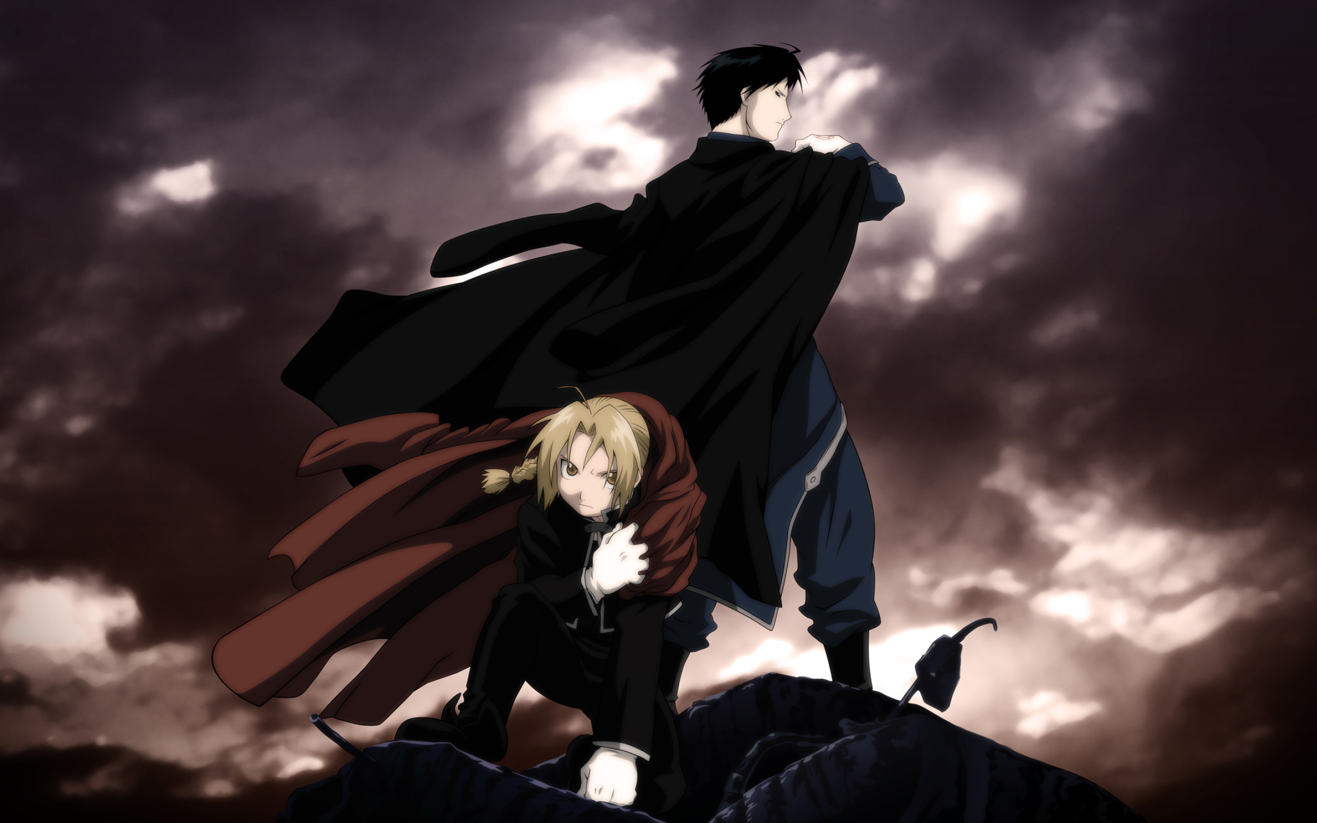 Roy Mustang, Edward Elric, HD wallpaper, Anime background, 2560x1600 HD Desktop