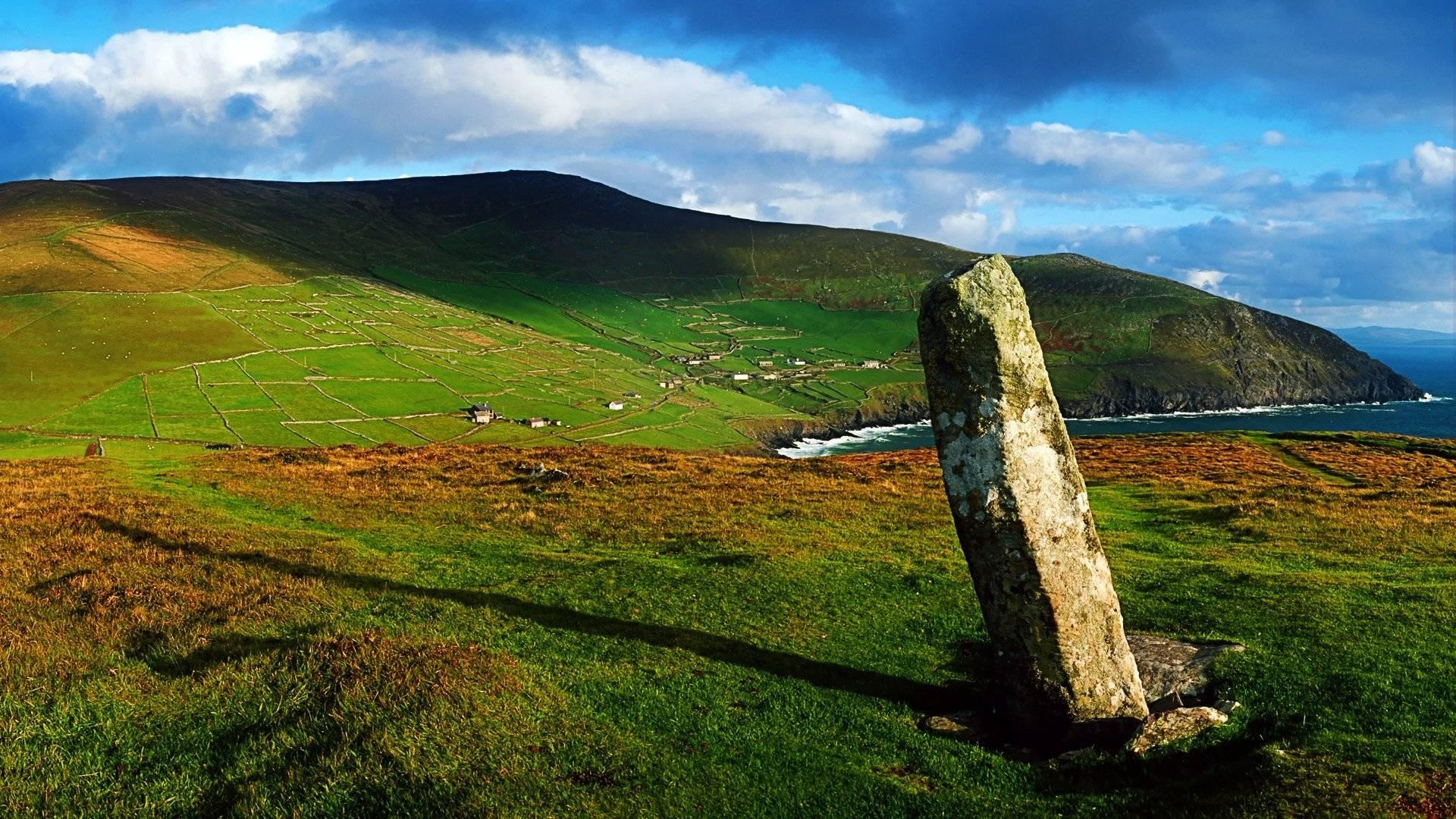 Ogham Stone, Ireland Wallpaper, 1920x1080 Full HD Desktop