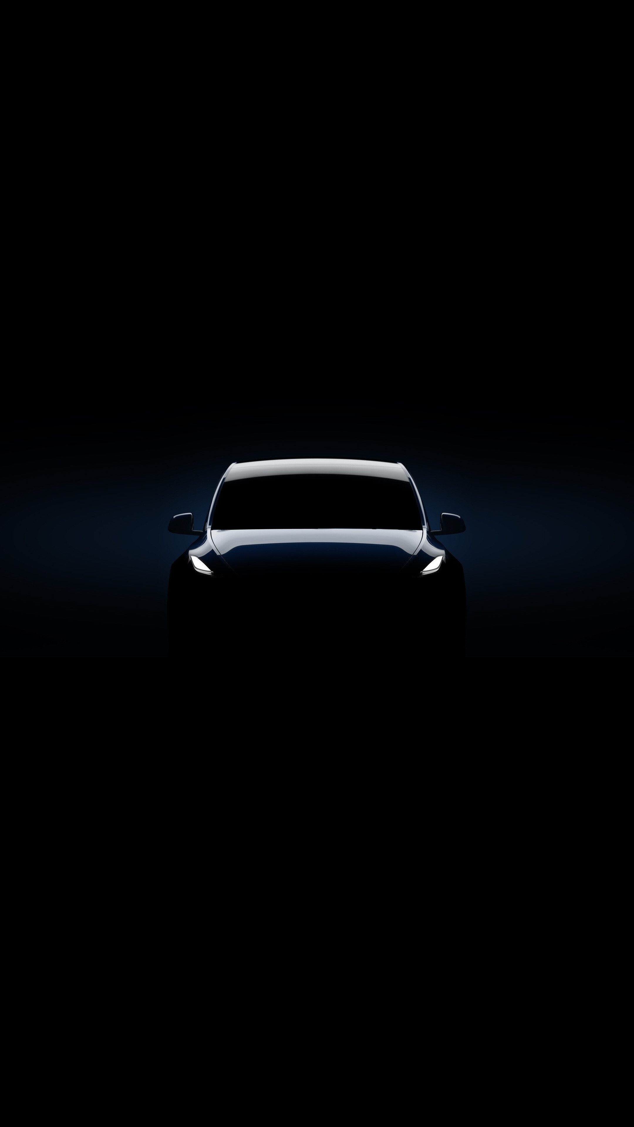 Tesla Model S, Minimalistic wallpaper, Dark-themed artwork, Sony Xperia Z5 Premium, 2160x3840 4K Phone