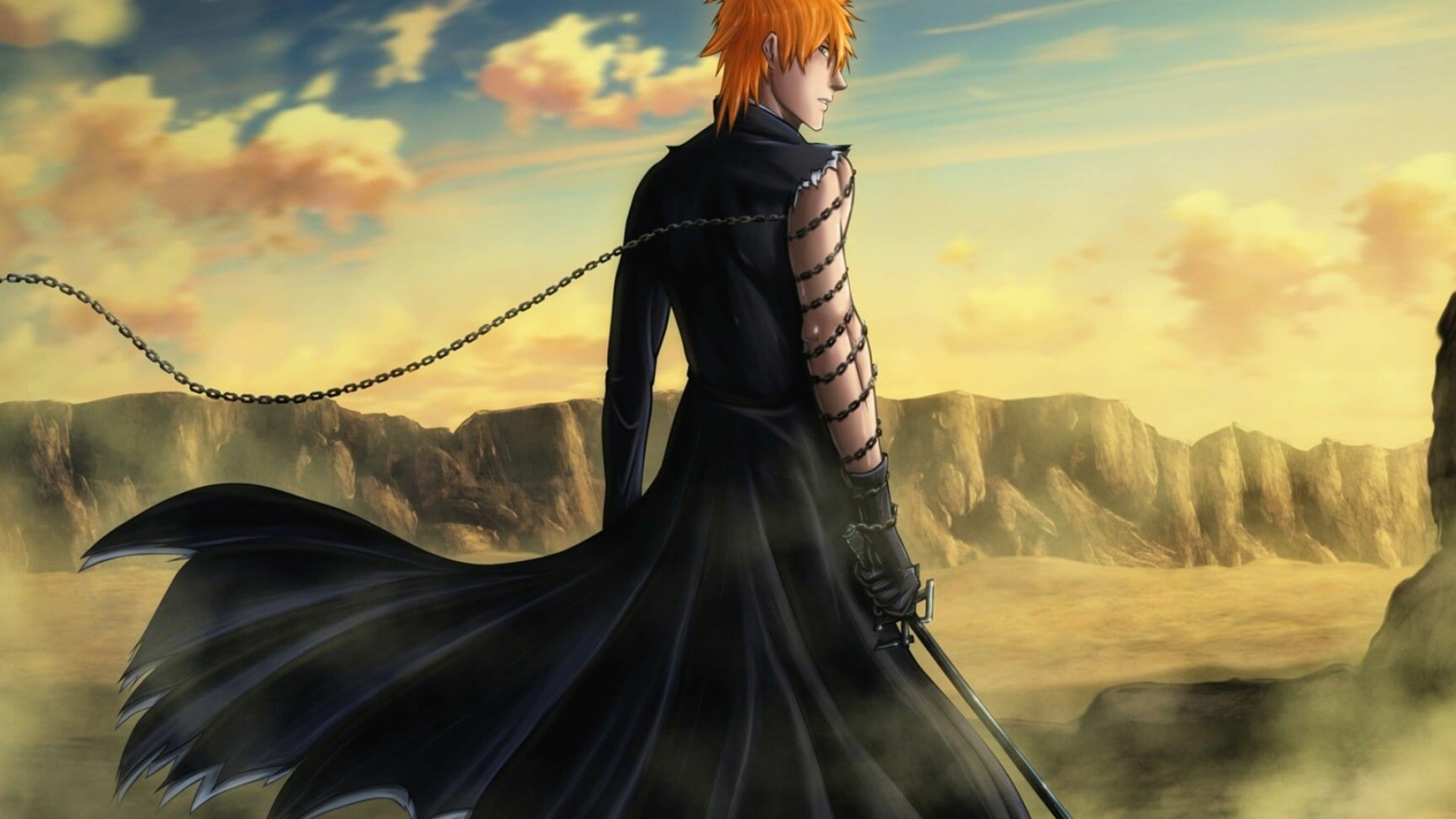 Bleach wallpaper, Ichigo's Zanpakuto, HD art, Dynamic and immersive, 1920x1080 Full HD Desktop