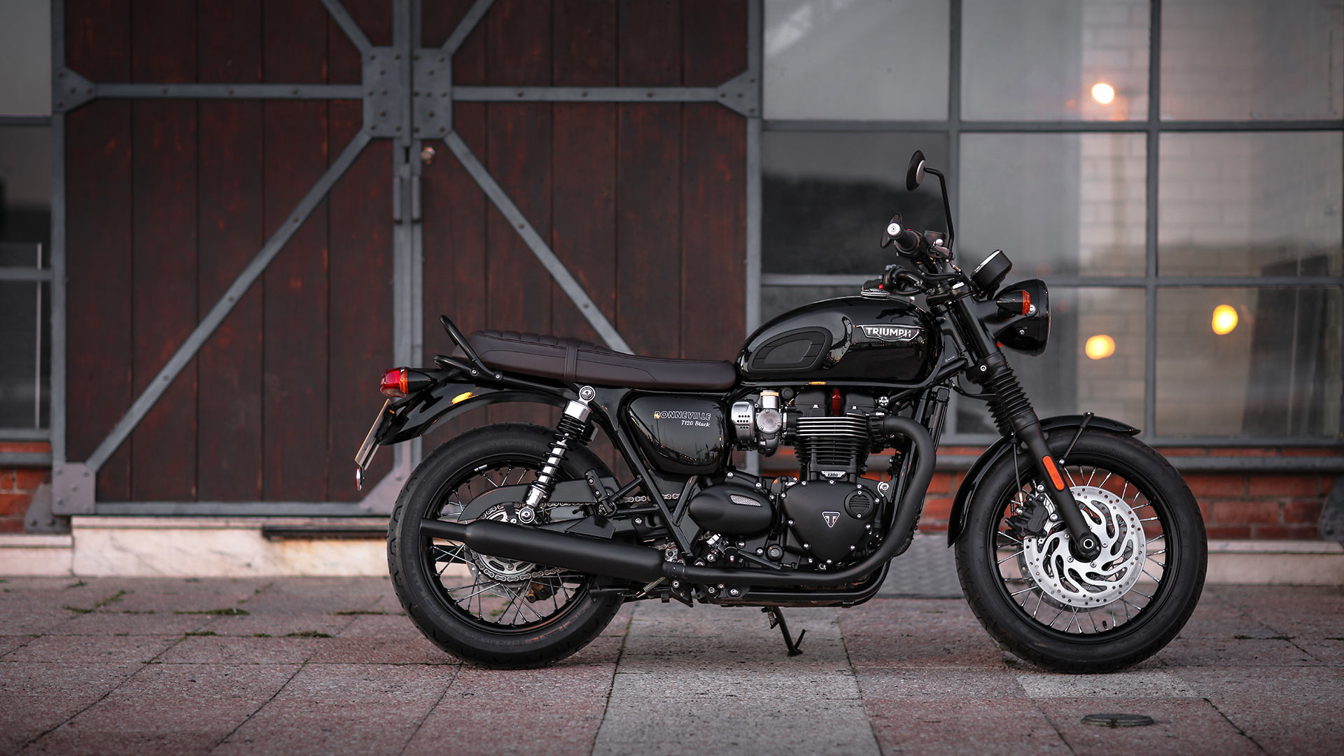 Triumph Bonneville T120, Auto, Triumph Bonneville, Showing, 1920x1080 Full HD Desktop