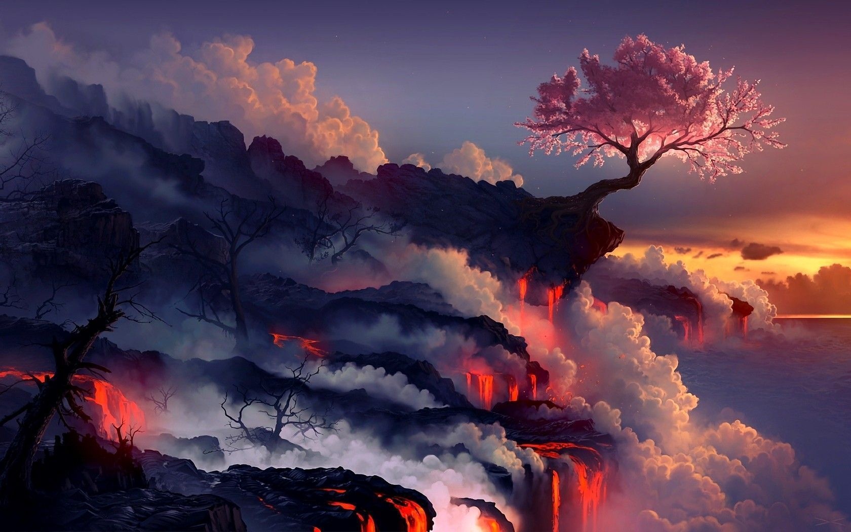 Lava, Nature Artwork Wallpaper, 1680x1050 HD Desktop