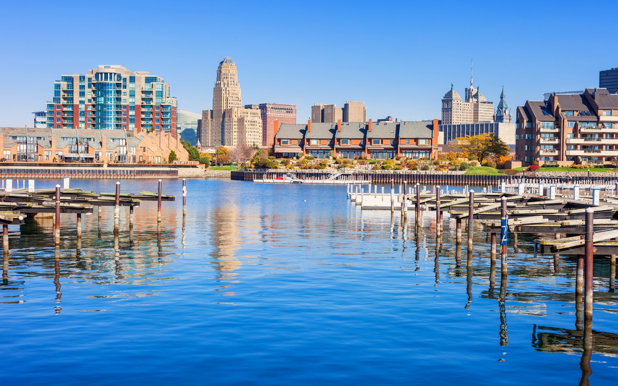 Buffalo skyline, New York, Travels, Cityscape, 2130x1330 HD Desktop