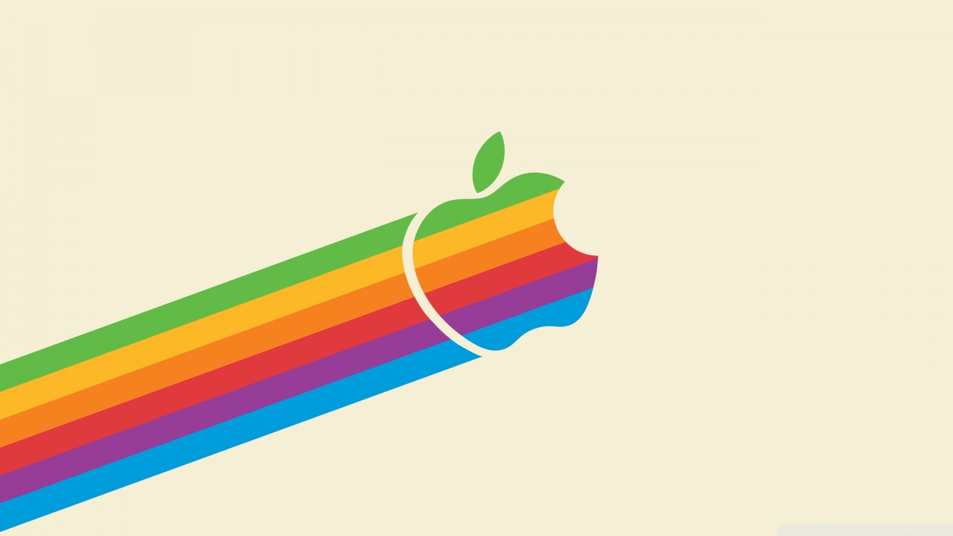 Apple logo, Rainbow Colors Wallpaper, 1920x1080 Full HD Desktop