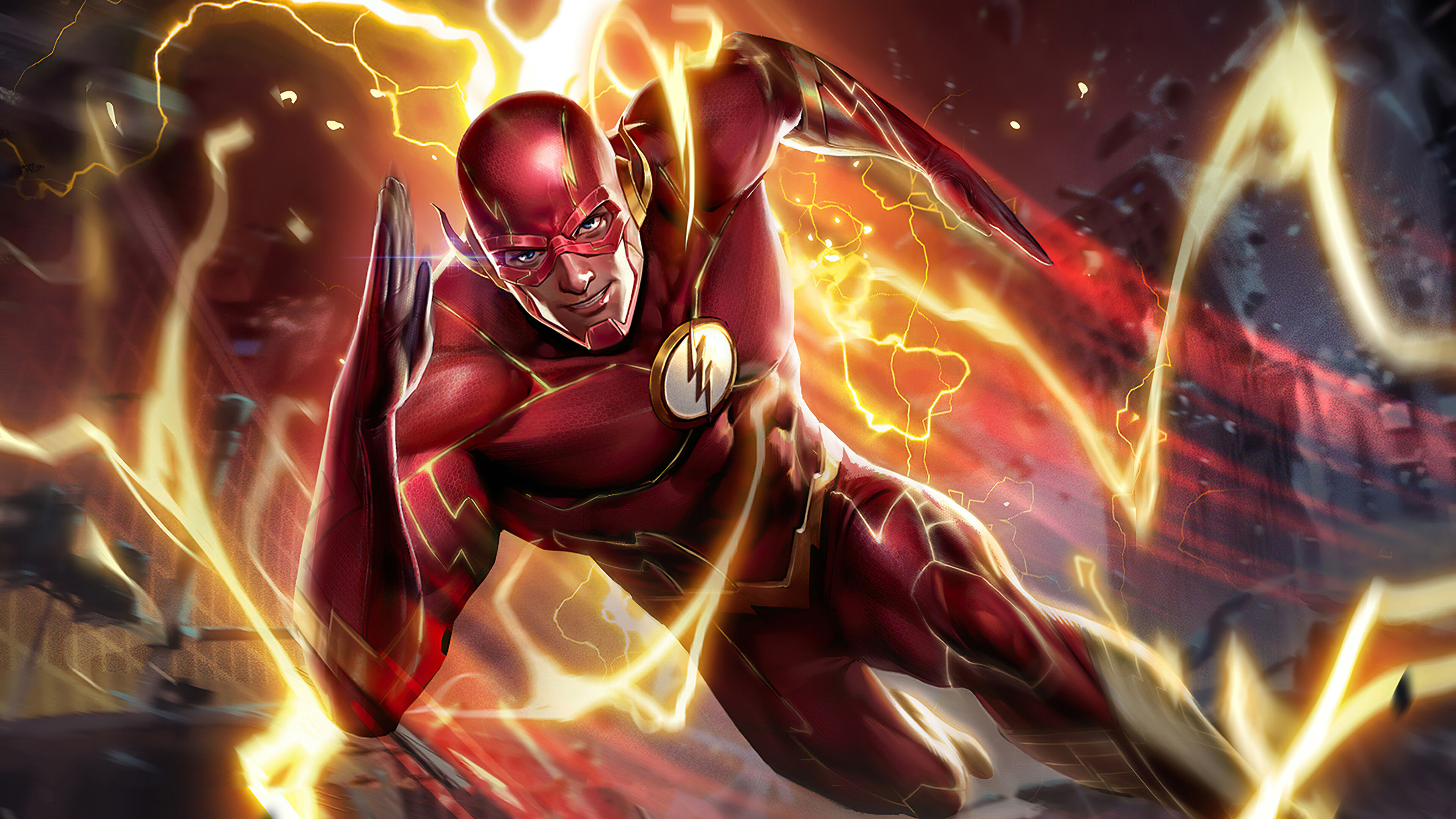 Flash, DC Comics, Ultra HD, Background, 3840x2160 4K Desktop