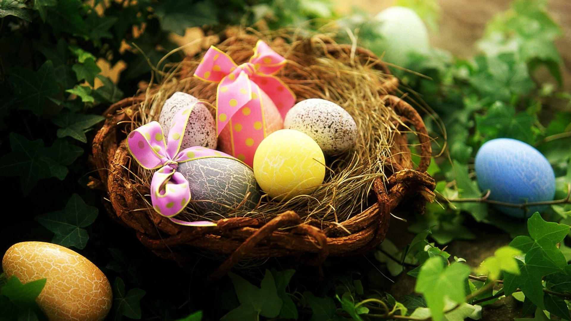 Easter wallpaper, Colorful designs, Holiday cheer, Festive celebration, 1920x1080 Full HD Desktop