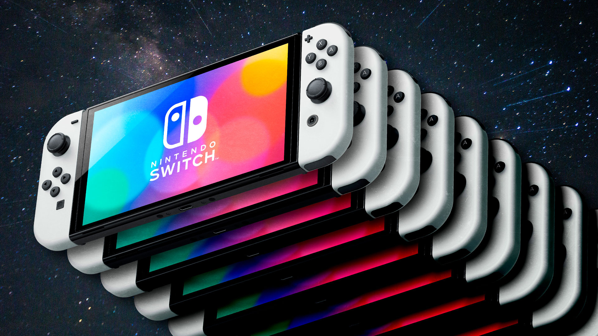 Nintendo Switch OLED test, Burn-in investigation, Long-term usage, Display endurance, 1920x1080 Full HD Desktop