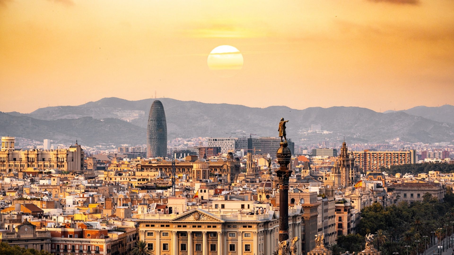 Barcelona Skyline, Perfect event location, 1920x1080 Full HD Desktop