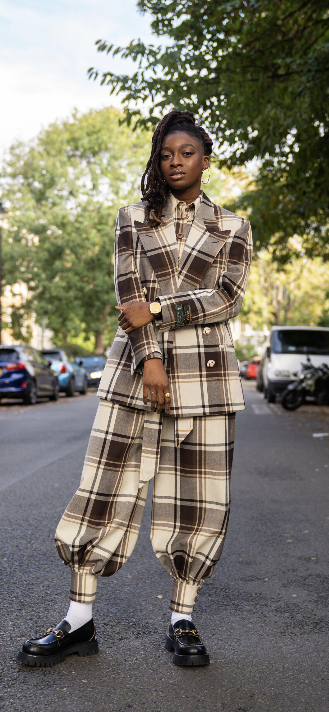 Little Simz, Gucci, Celebrity Look, Girl Fashion, 1130x2440 HD Phone