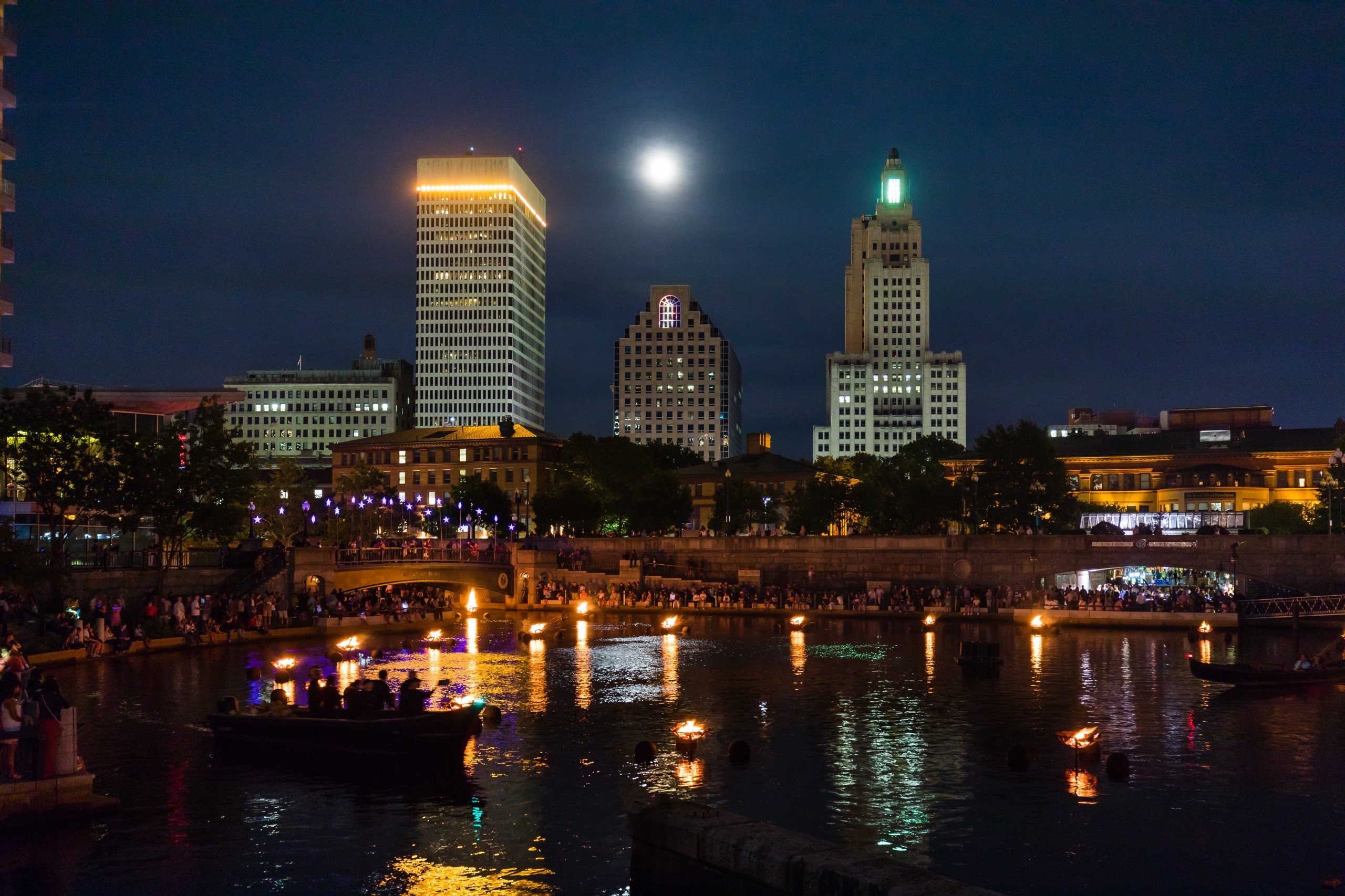 Providence, Waterfire Providence, 2021 season, Rhode Island Monthly, 2560x1710 HD Desktop