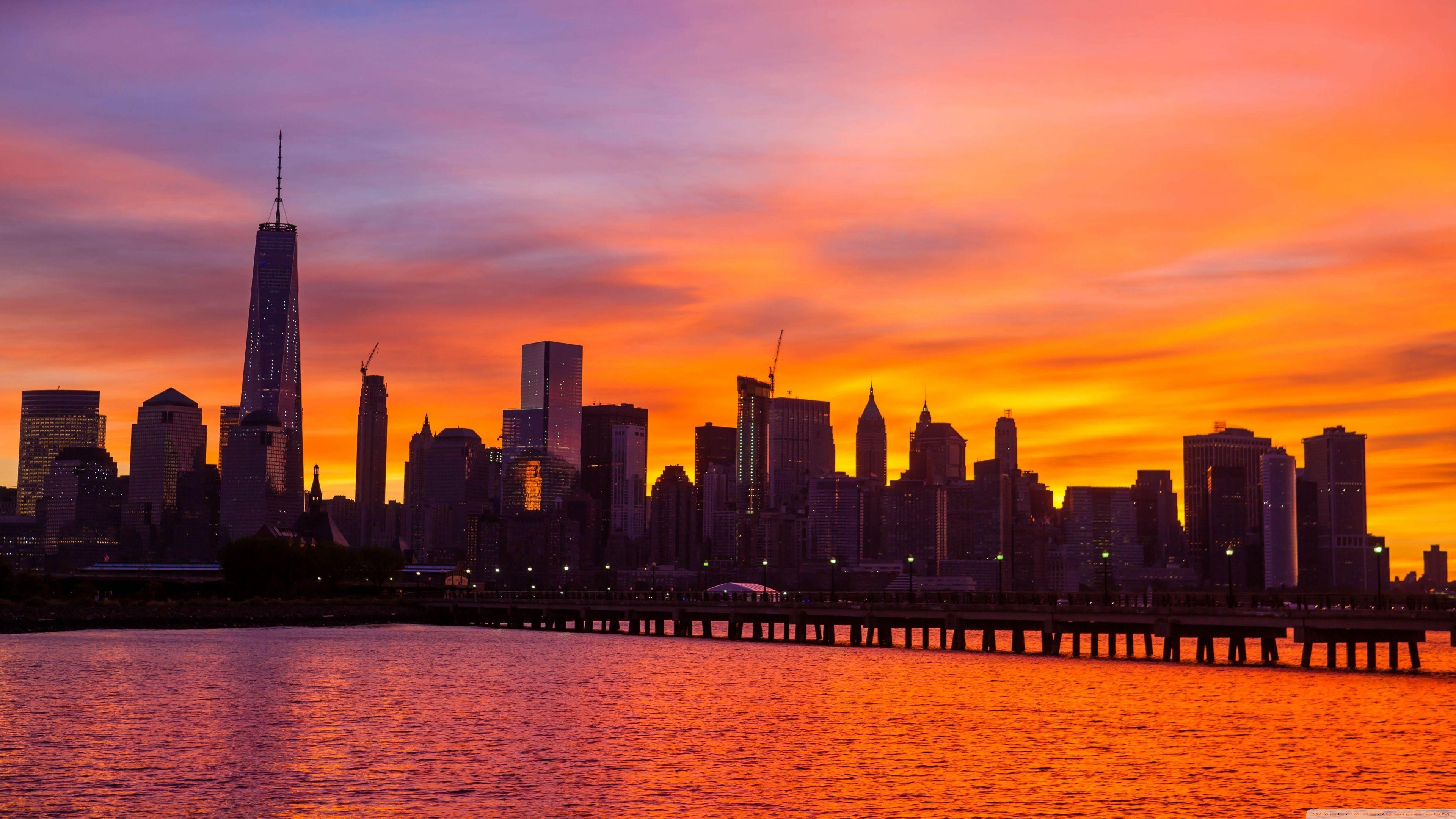 Captivating city skylines, Urban metropolis, Sky-high buildings, Vibrant city life, 3840x2160 4K Desktop