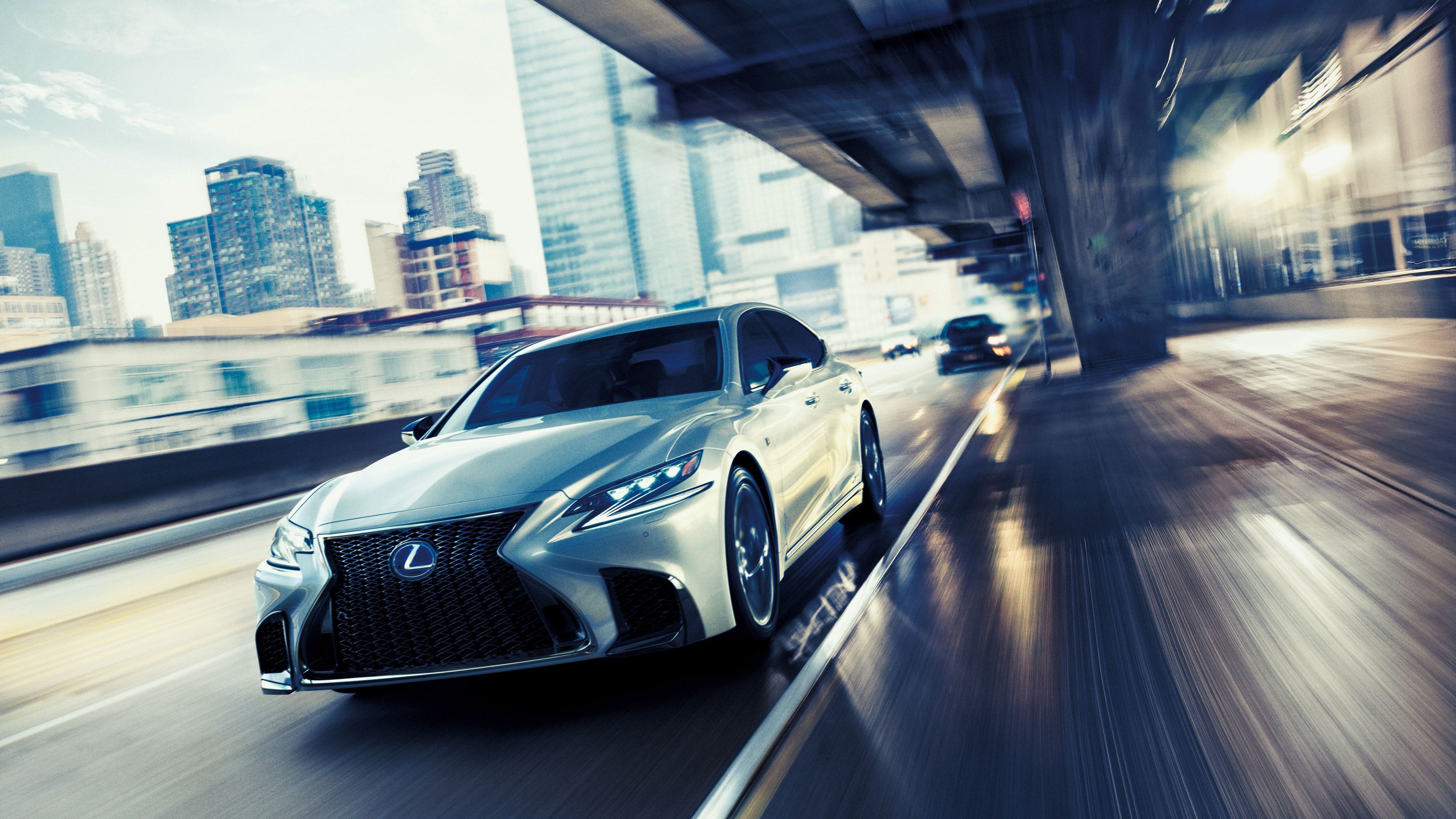 Lexus LS 500h F Sport 2017, Luxury Cars, 3840x2160 4K Desktop