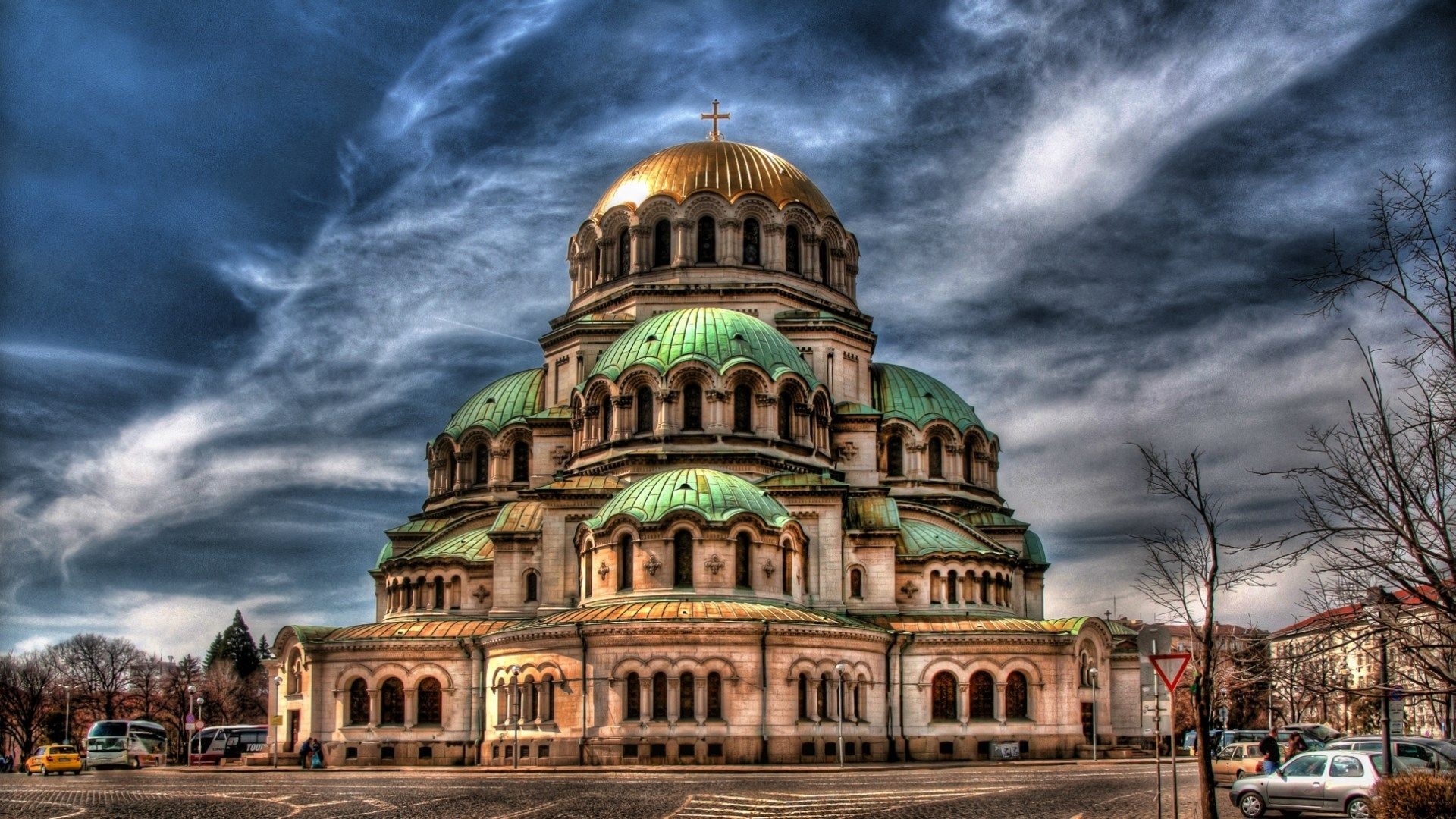 Sofia landmarks, Alexander Nevsky Cathedral, Widescreen wallpapers, Sightseeing spots, 1920x1080 Full HD Desktop