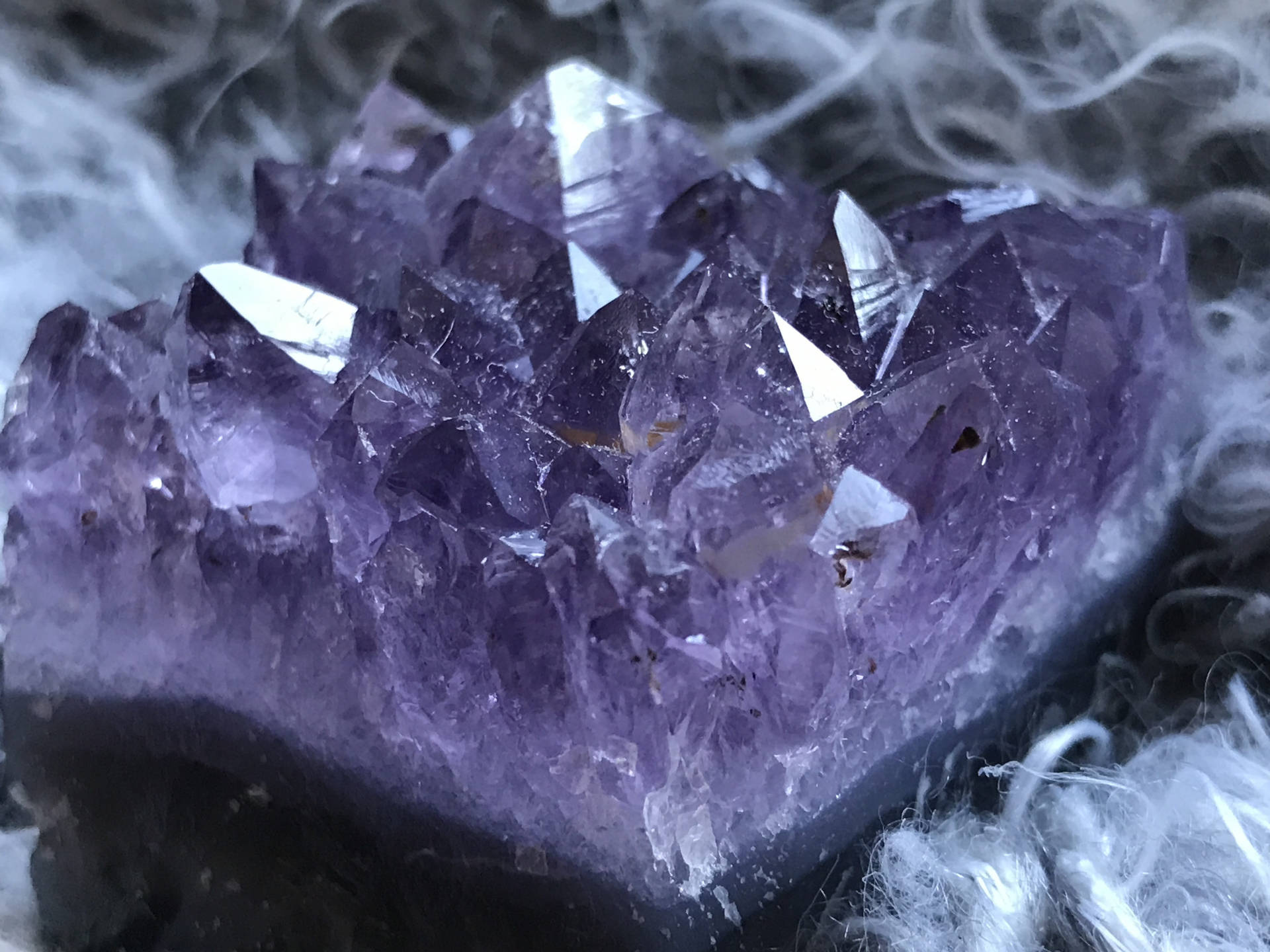 Dark amethyst shards, Intriguing crystals, Crystal fragments, Unique beauty, 1920x1440 HD Desktop