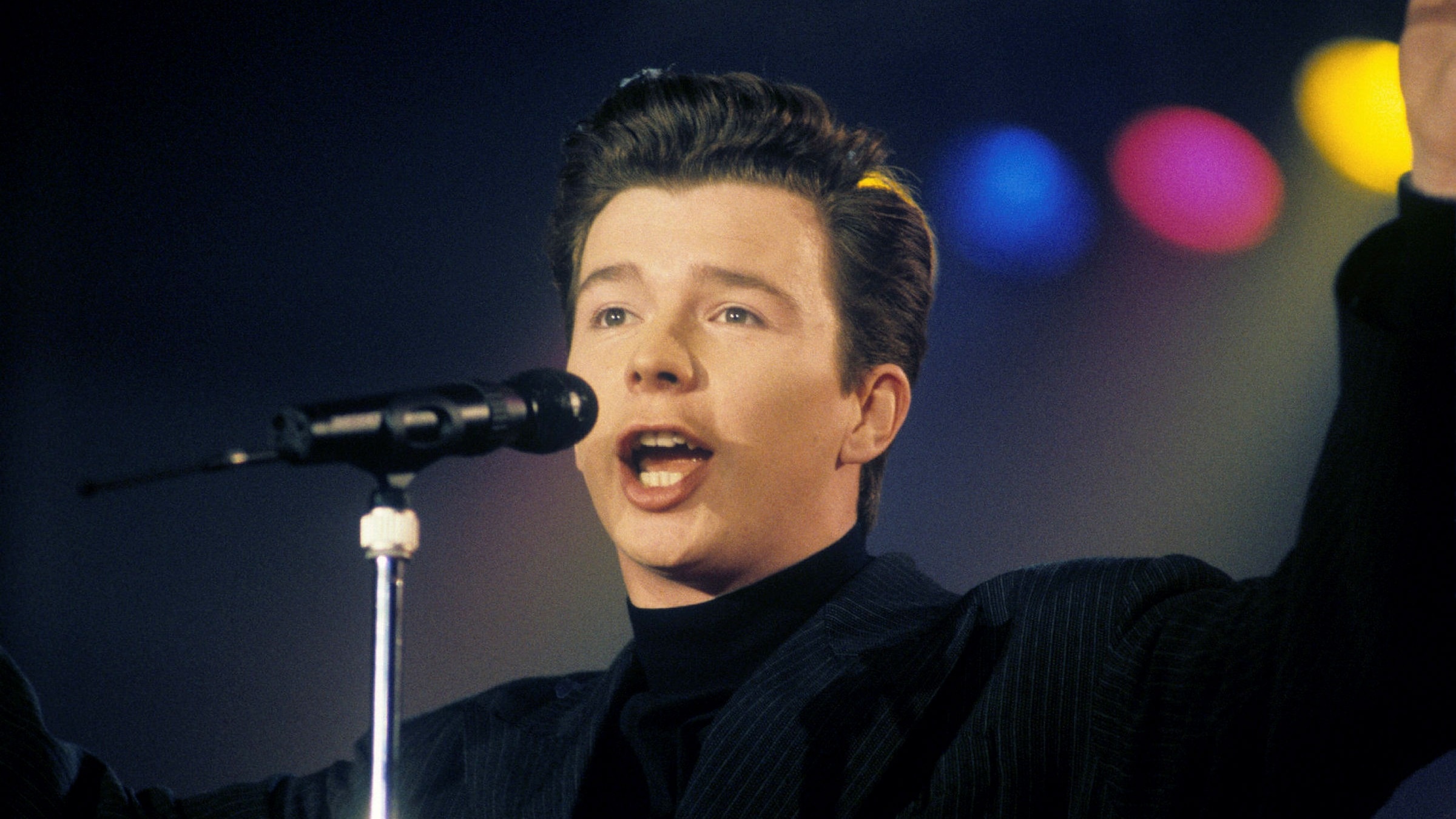 Rick Astley, Never Gonna Give You Up, Global meme, Hit song, 2400x1350 HD Desktop