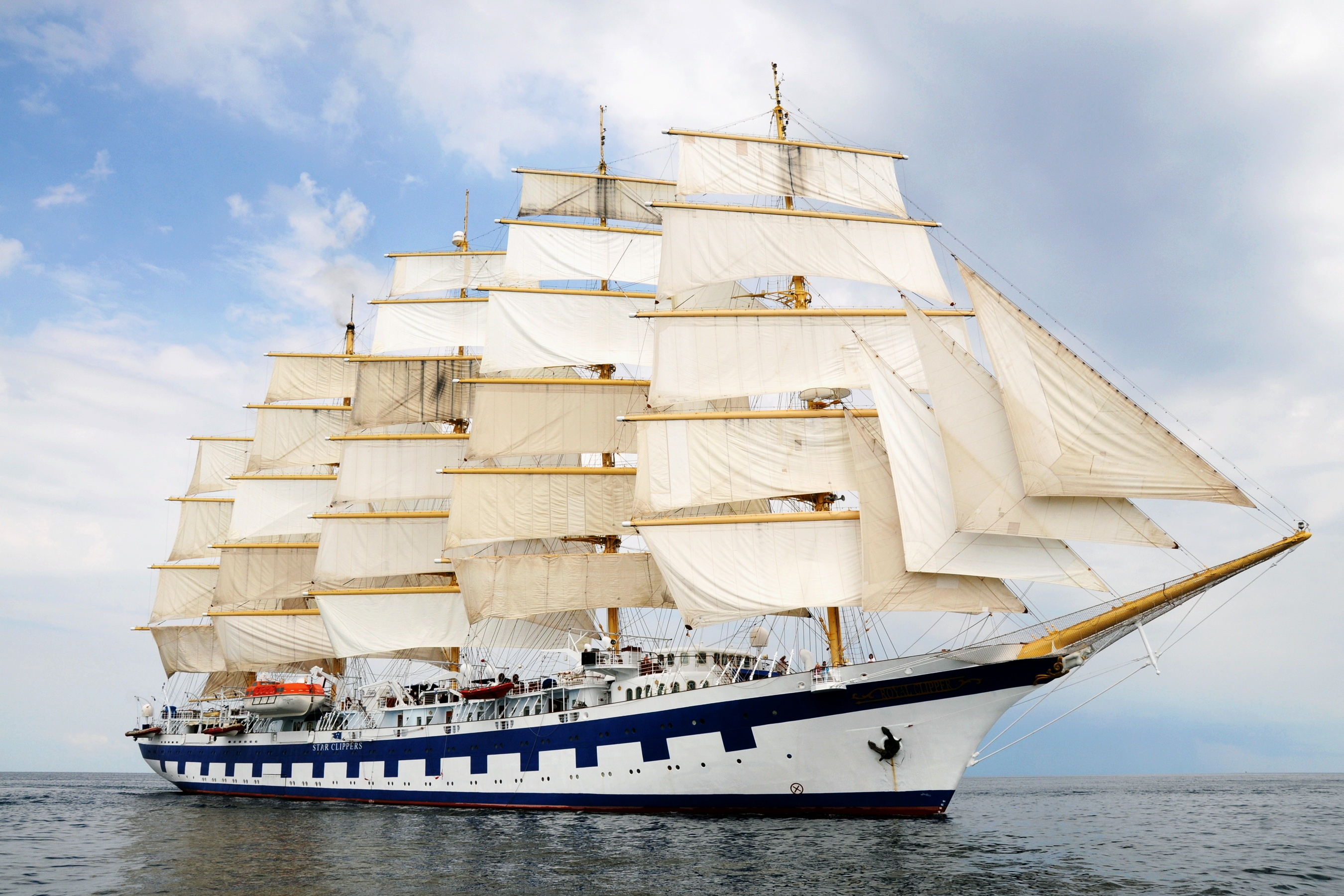 Schooner Macr, Iconic boat, Maritime adventure, Sail around the world, 2700x1800 HD Desktop