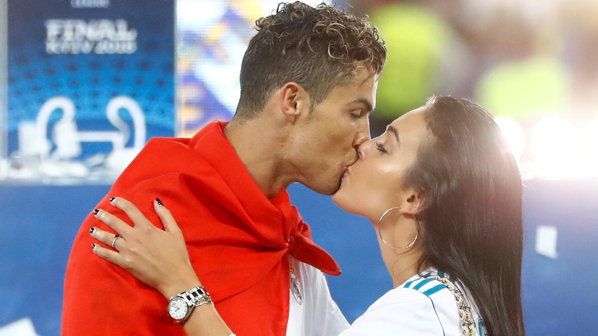 Cristiano Ronaldo, Georgina Rodriguez, Mercedes, 1920x1080 Full HD Desktop