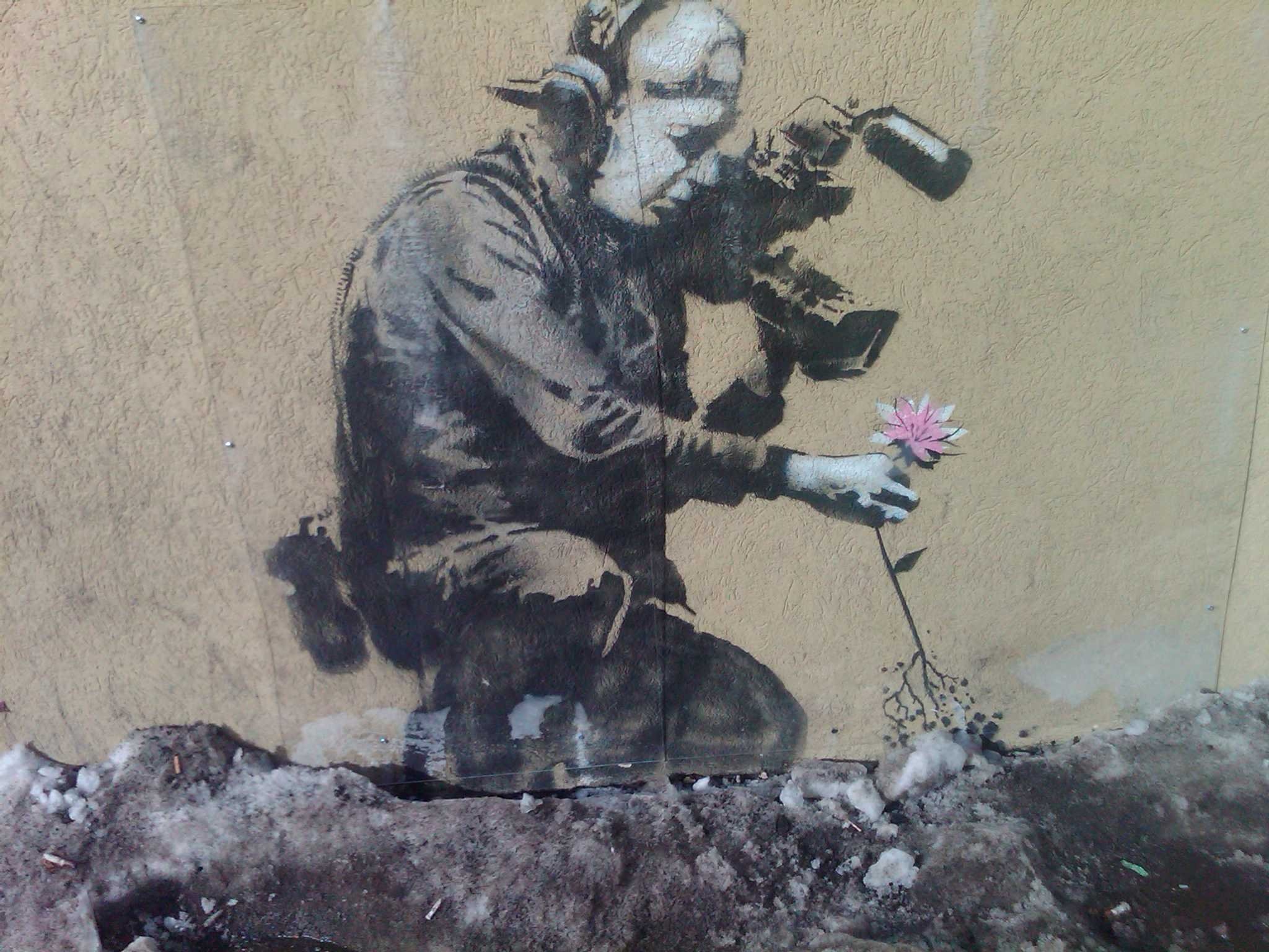 Graffiti Banksy wallpapers, Banksy backgrounds, Street art wallpapers, Urban art, 2050x1540 HD Desktop