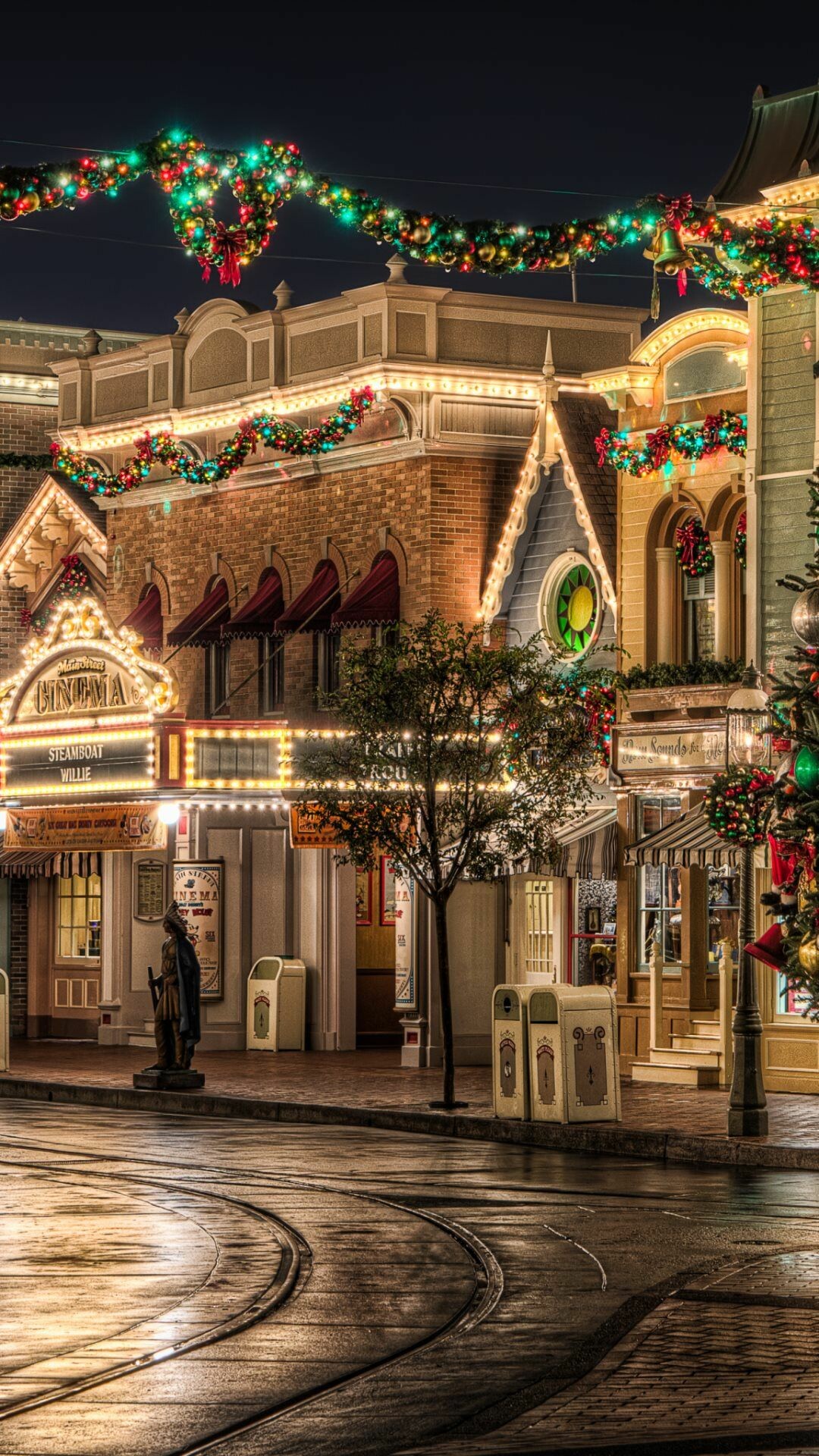 Lighting, Christmas Village Wallpaper, 1080x1920 Full HD Phone