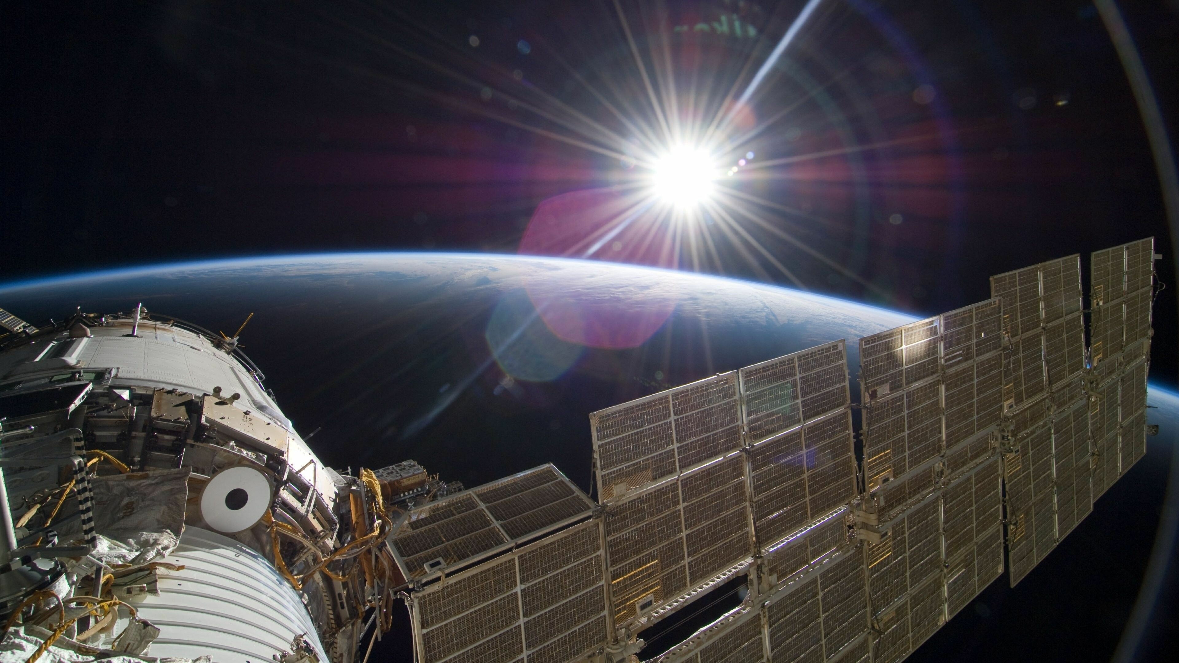 Sunrise, ISS Wallpaper, 3840x2160 4K Desktop