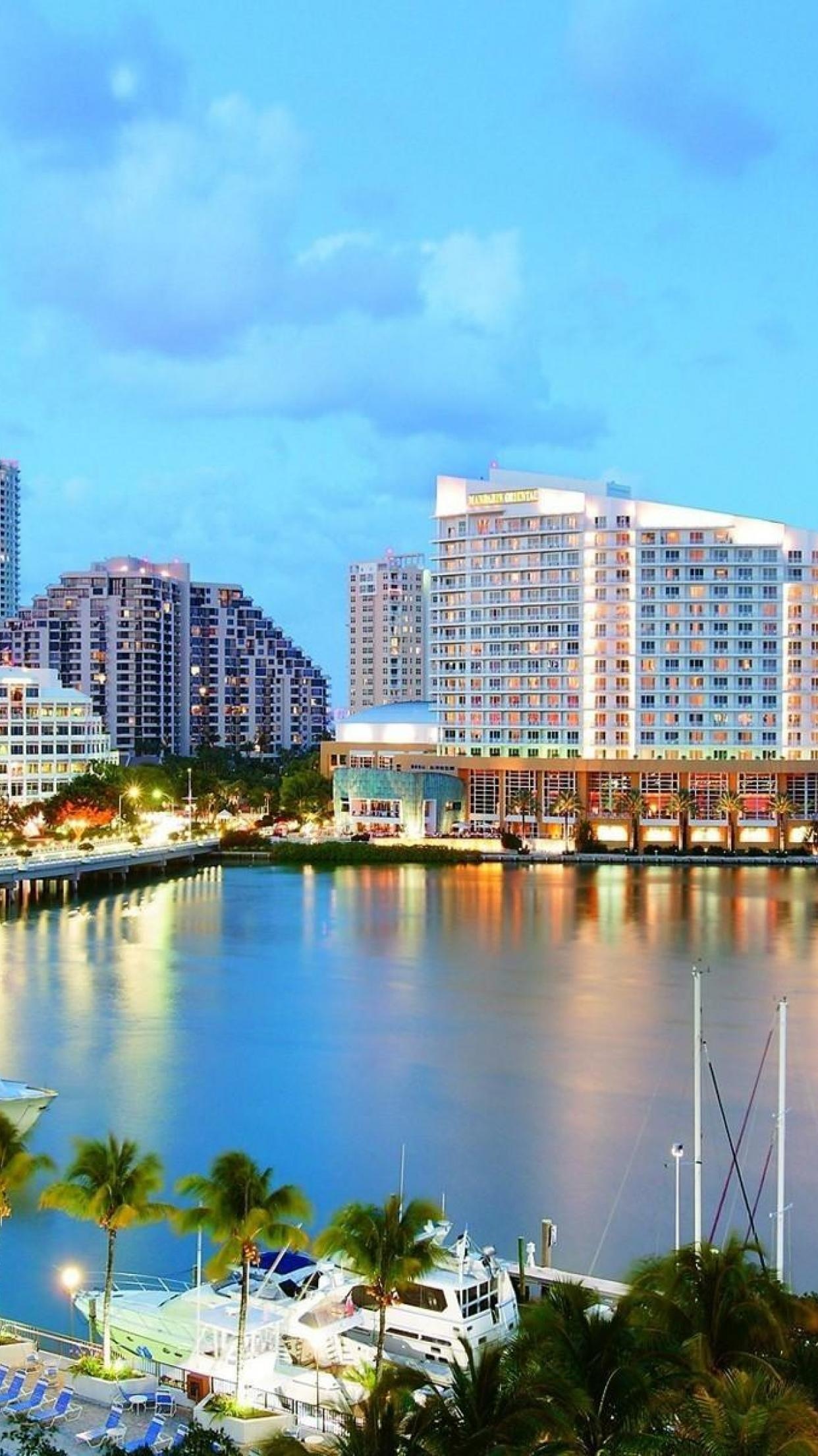 Miami travels, Florida wallpaper, Stunning visuals, Serene, 1250x2210 HD Phone