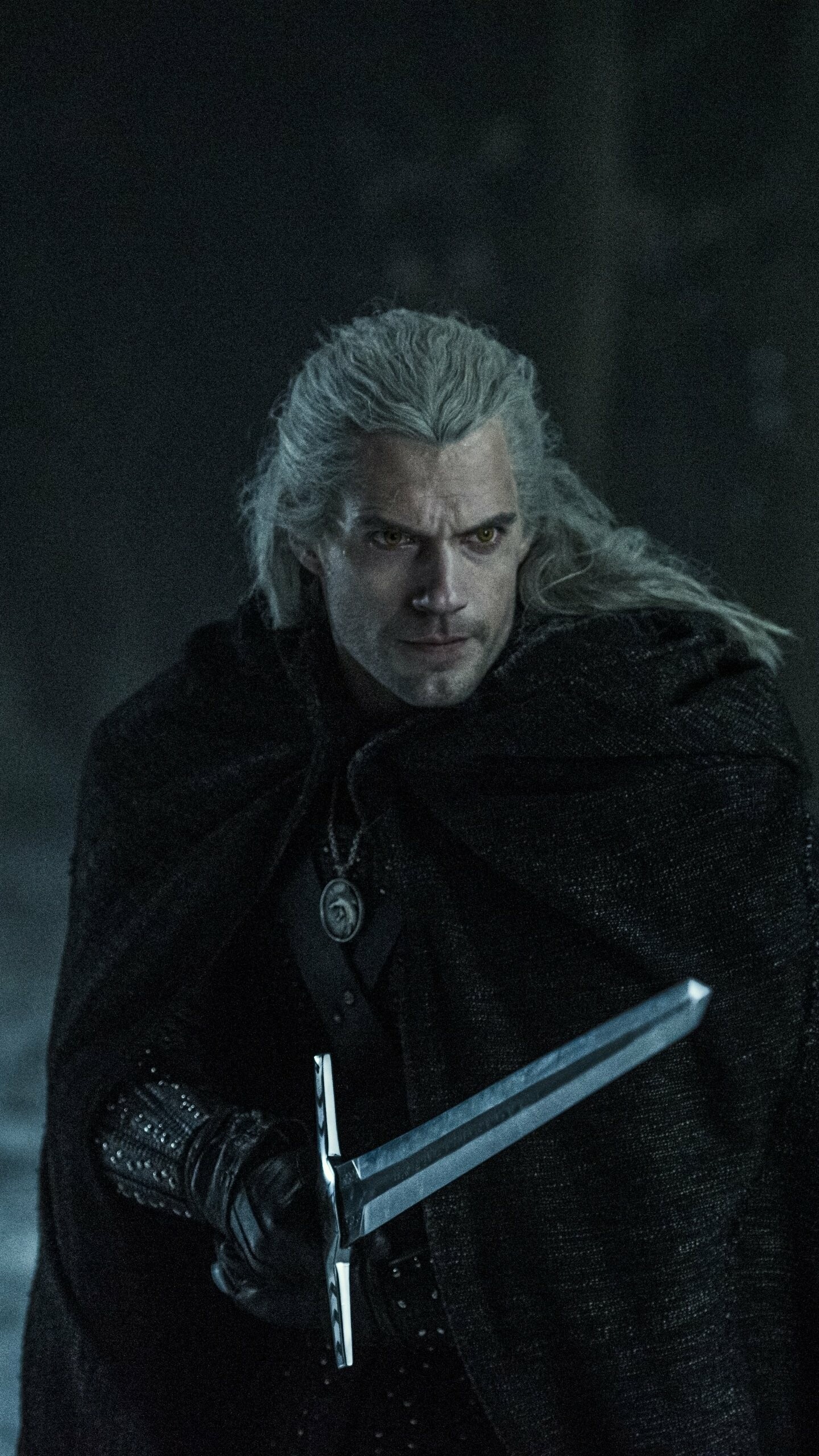 Geralt of Rivia, Fantasy world, Dark magic, Epic battles, 1440x2560 HD Phone