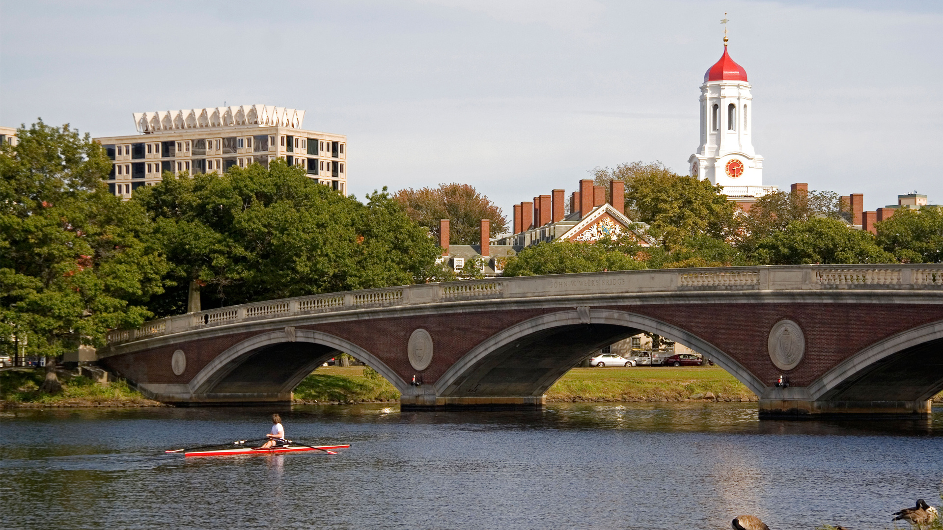 John W. Weeks Footbridge, Harvard University Wallpaper, 1920x1080 Full HD Desktop
