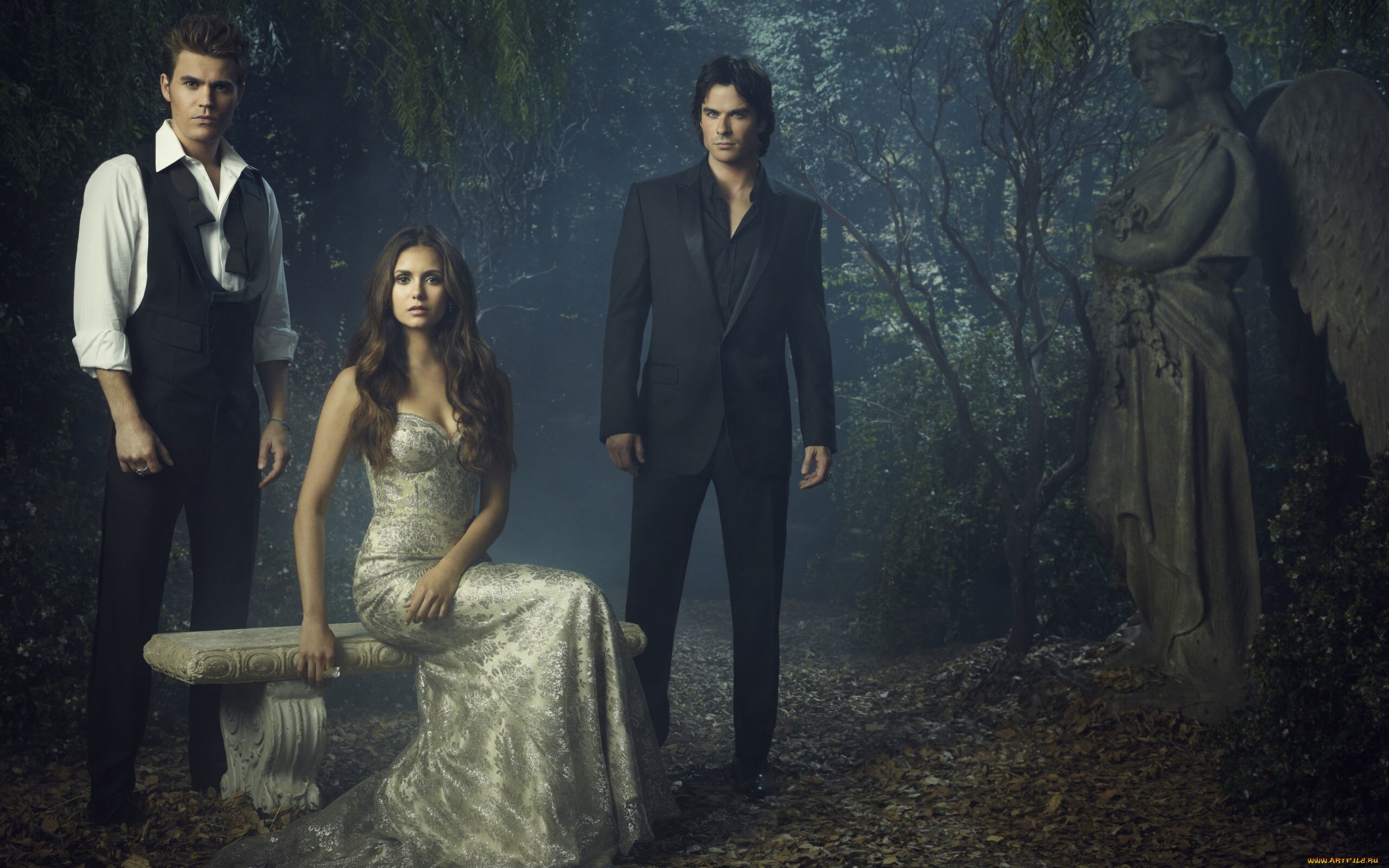 Vampire Diaries series, Enchanting storyline, Supernatural beings, Undying love, 2560x1600 HD Desktop
