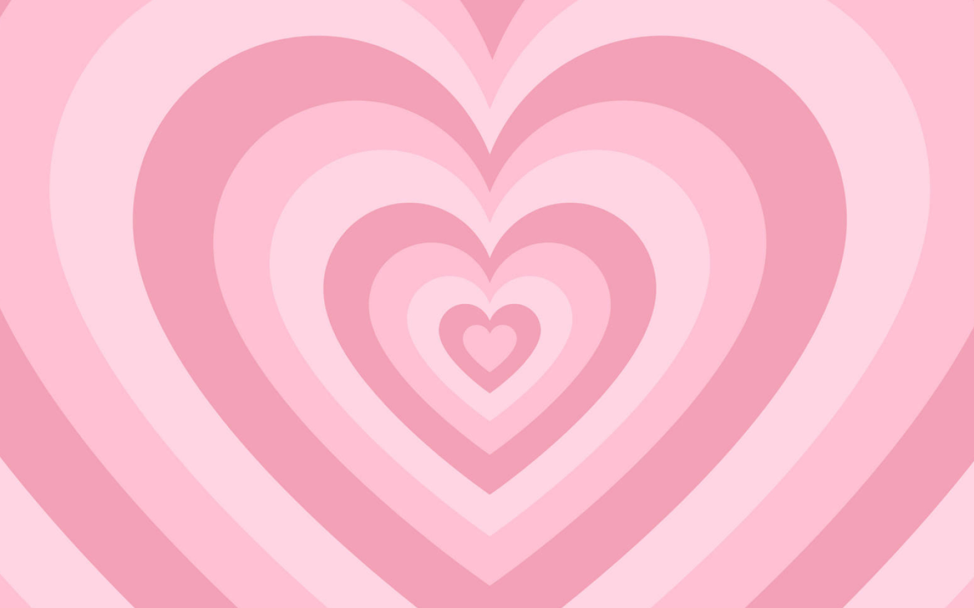 concentric pink hearts, layered heart tunnel, pastel pink aesthetic, HD Desktop wallpaper