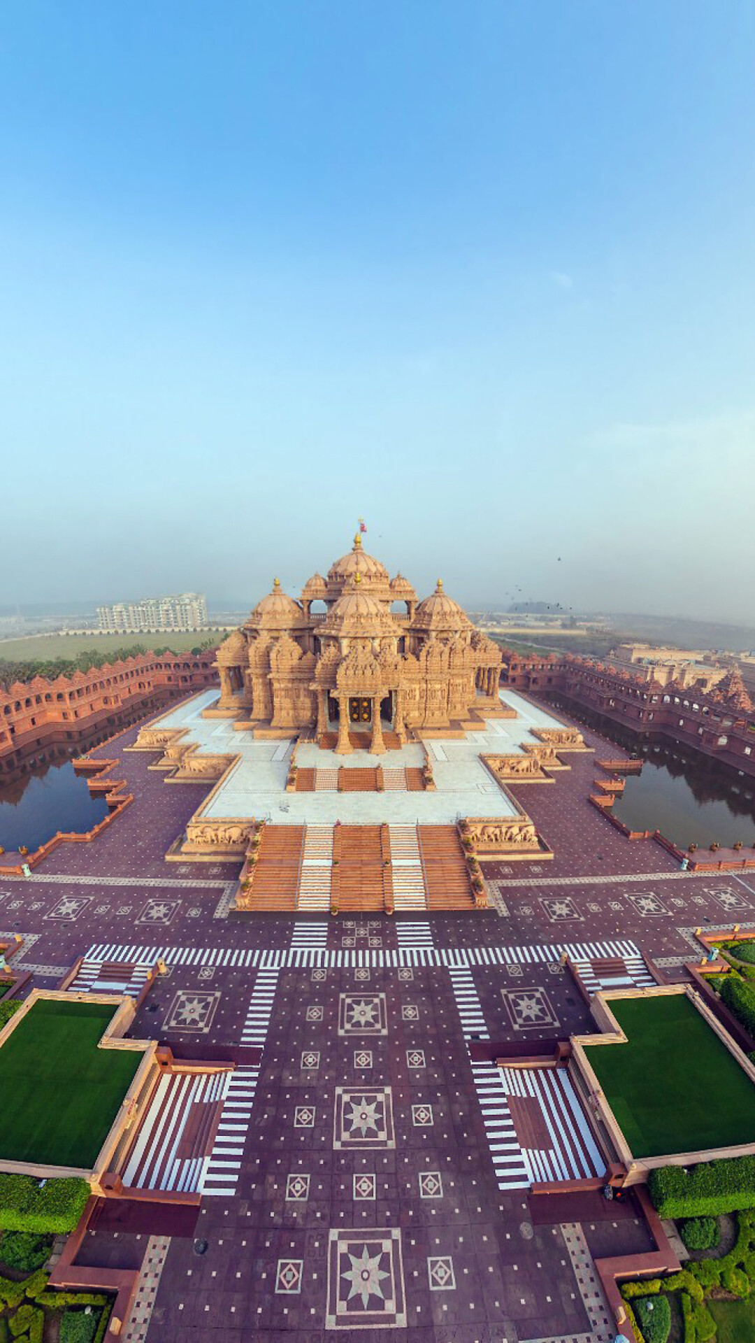Akshardham Delhi, India, Spiritual complex, Architectural marvel, iPhone wallpaper, 1080x1920 Full HD Phone
