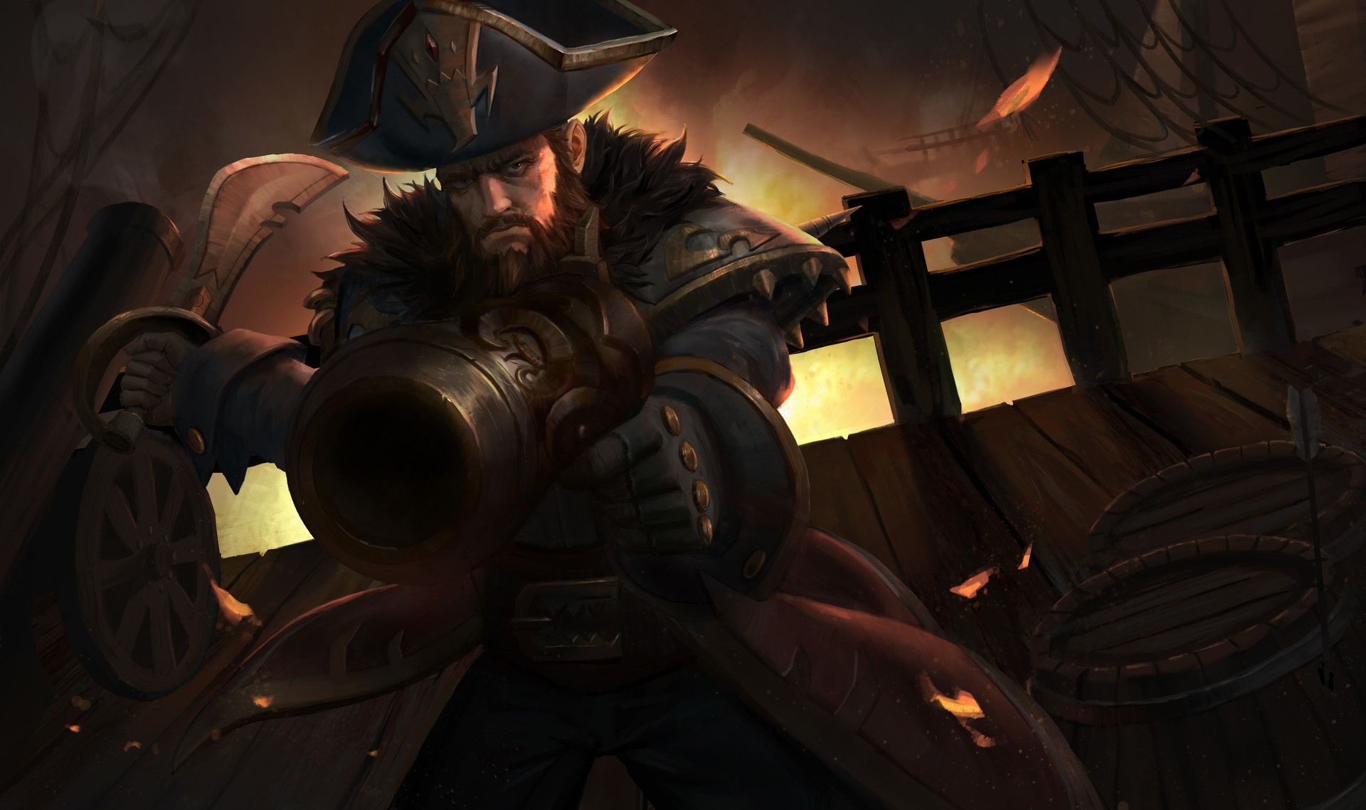 Gangplank, League of Legends, Striking wallpaper, Gaming inspiration, 1920x1140 HD Desktop