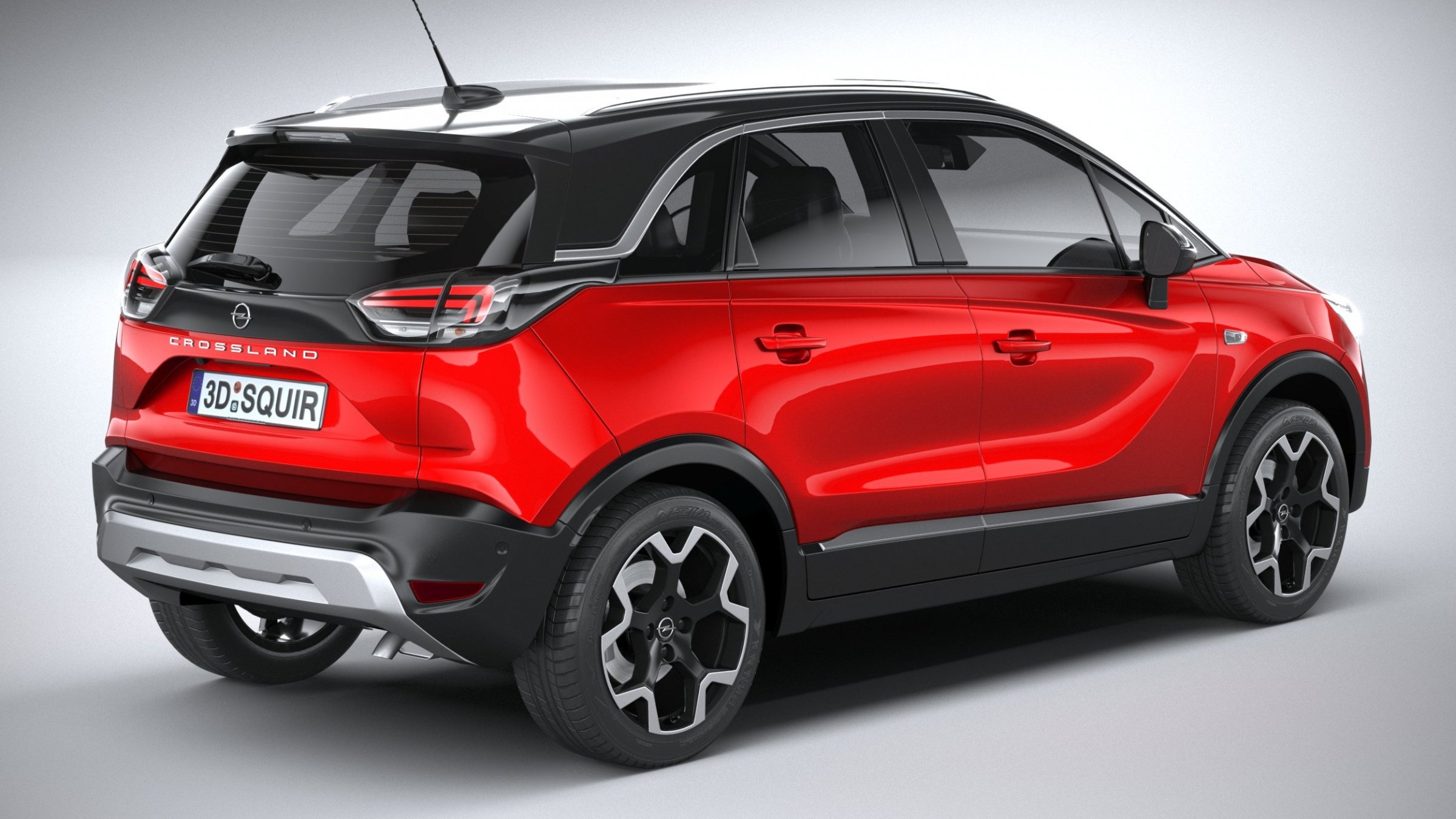 Opel Crossland, 3D model by Squir, 2400x1350 HD Desktop
