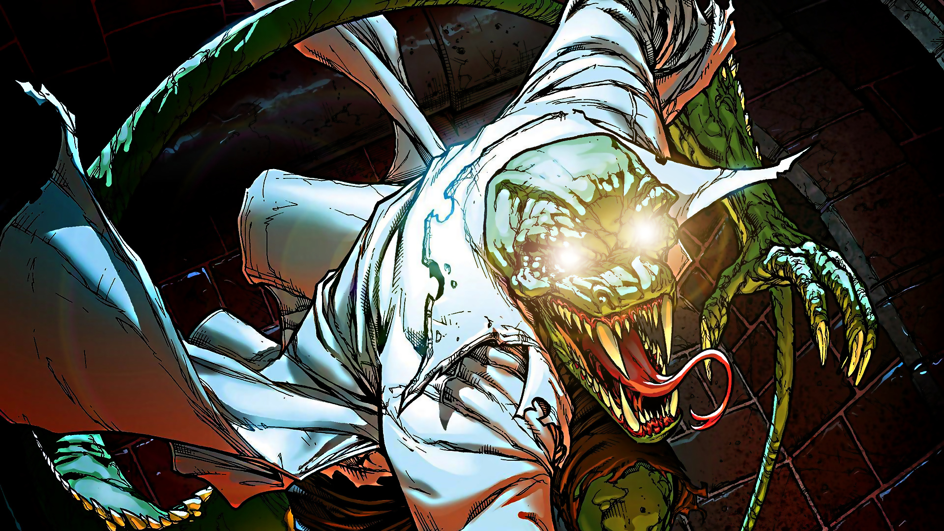 The Lizard, Spider-Man villain, Marvel Comics wallpapers, Reptilian menace, 1920x1080 Full HD Desktop
