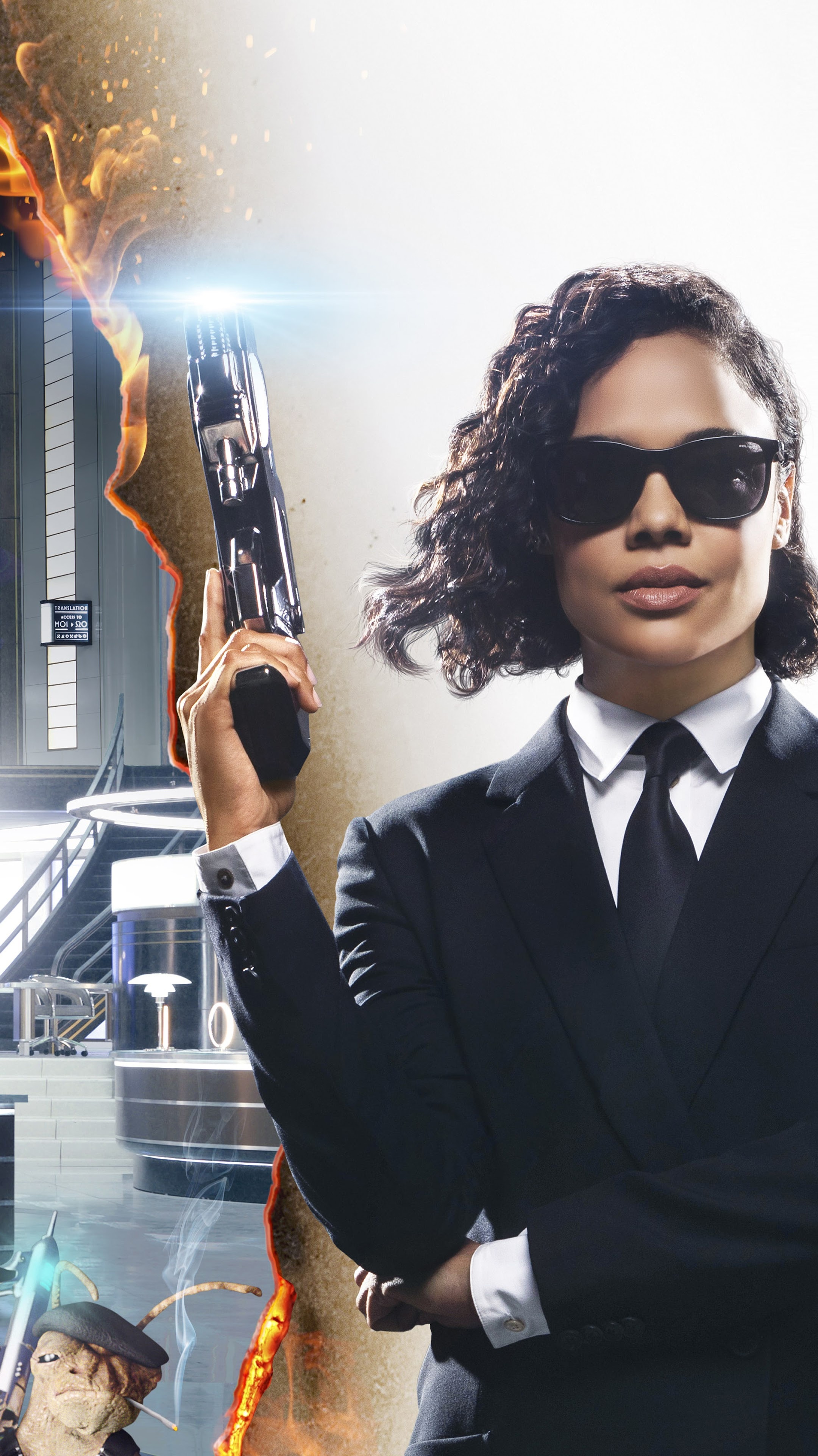 Tessa Thompson, Men in Black International, Agent H, Agent M, 2160x3840 4K Phone