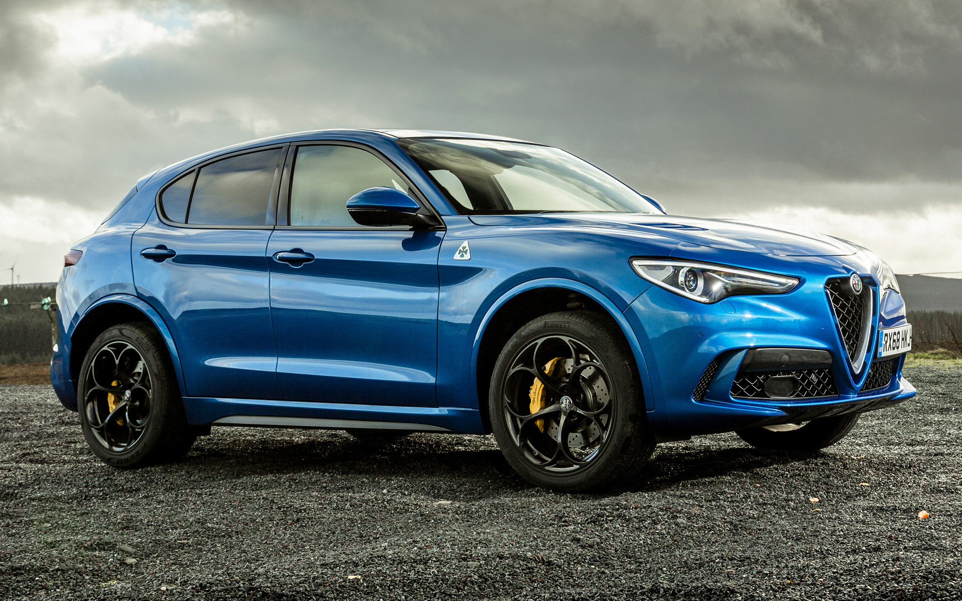 Alfa Romeo Stelvio, UK background wallpapers, Quadrifoglio edition, Car Pixel, 1920x1200 HD Desktop