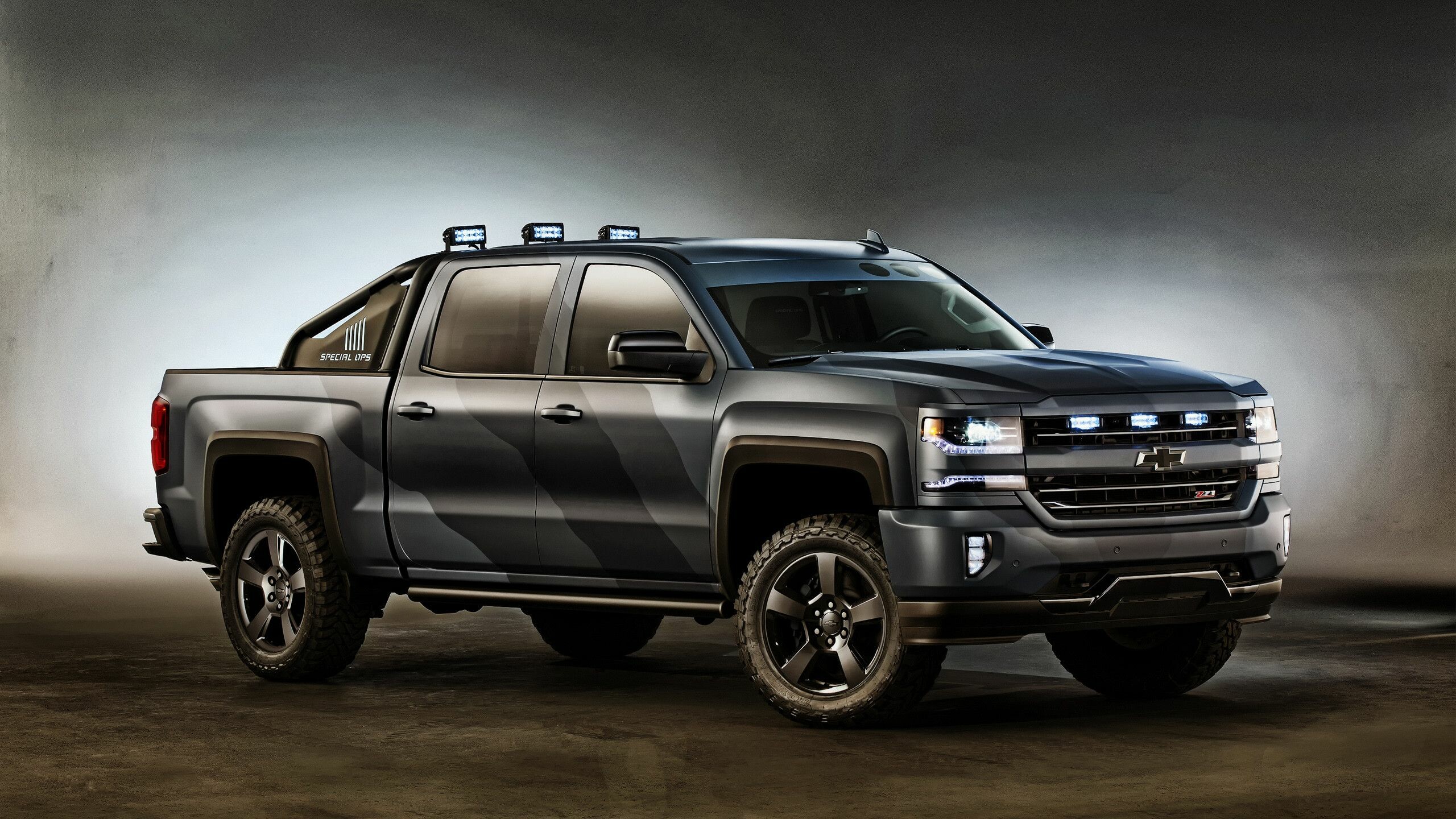 Chevrolet Silverado, top free, backgrounds, 2560x1440 HD Desktop