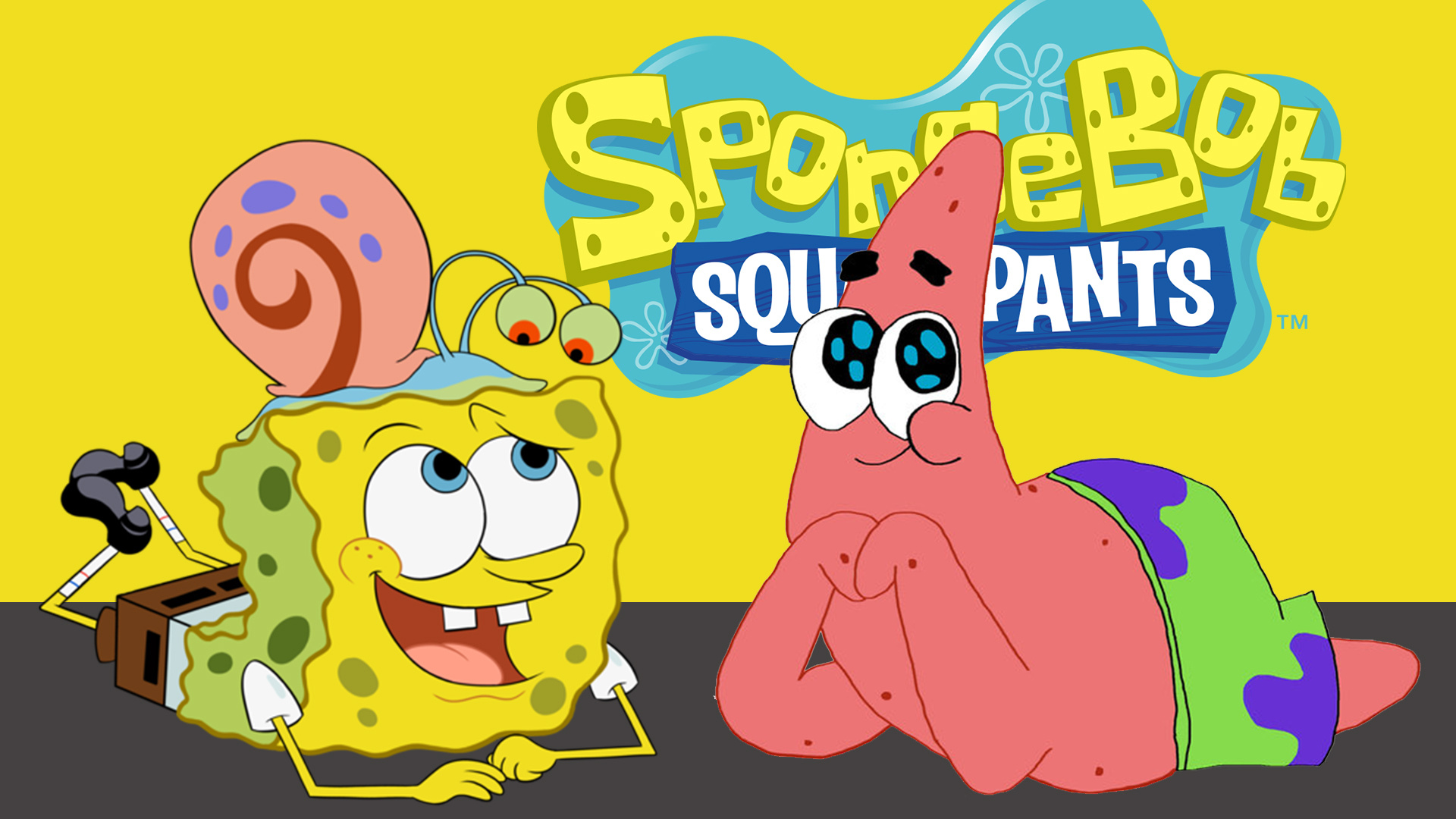 Gary the Snail, SpongeBob character wallpaper, Supertab themes, Animated character, 1920x1080 Full HD Desktop