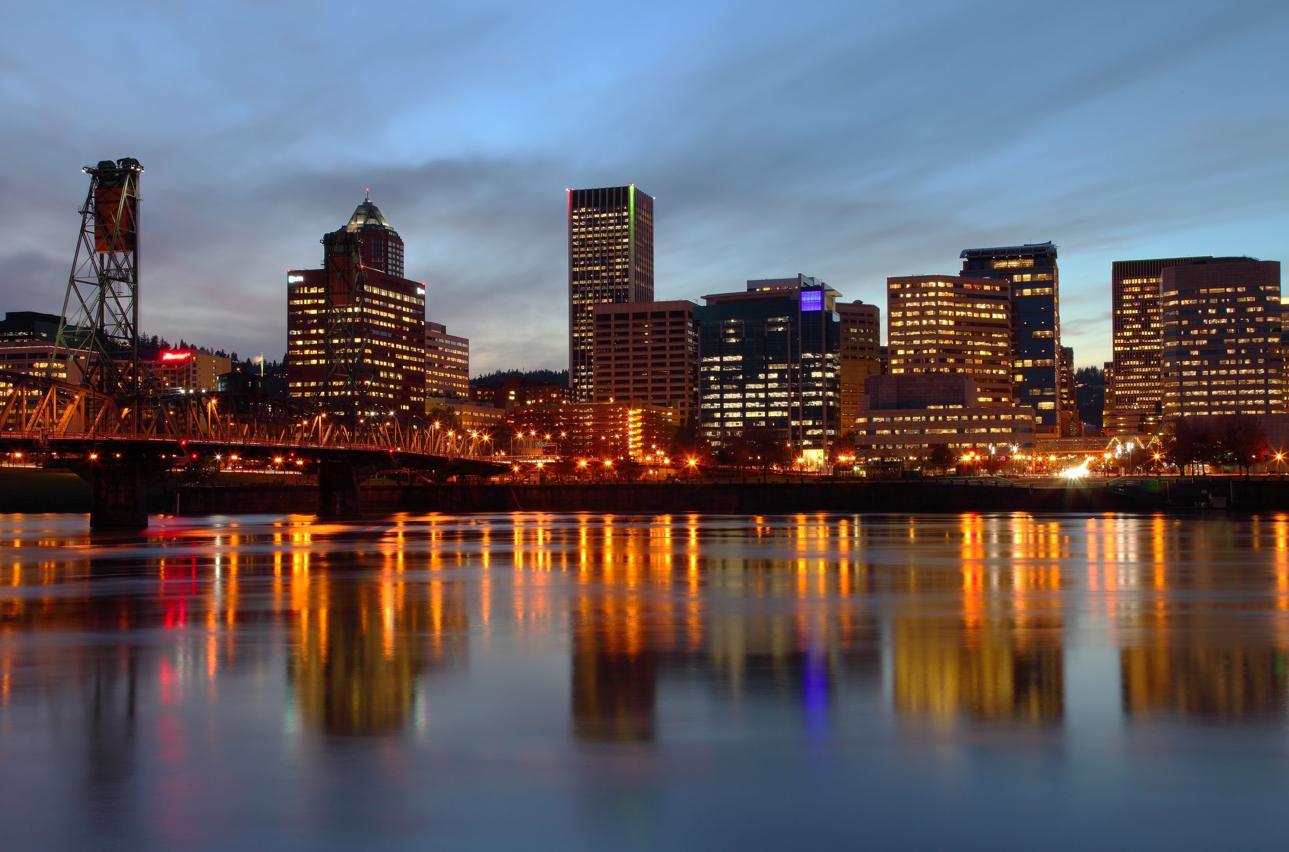 Portland Skyline, Travels, Oregon Skyline, Oregon, 2520x1670 HD Desktop