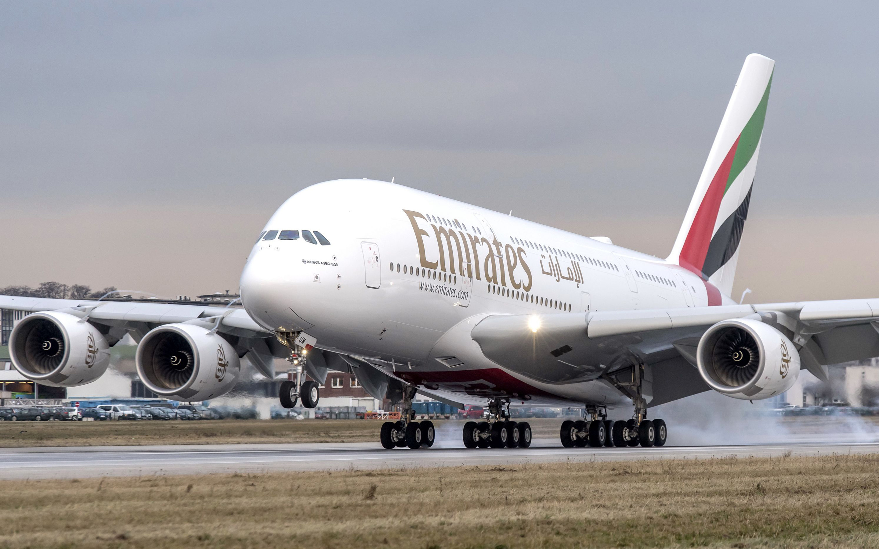 Airbus 380, Flying A380, Blue Sky, High quality HD pictures, 2880x1800 HD Desktop