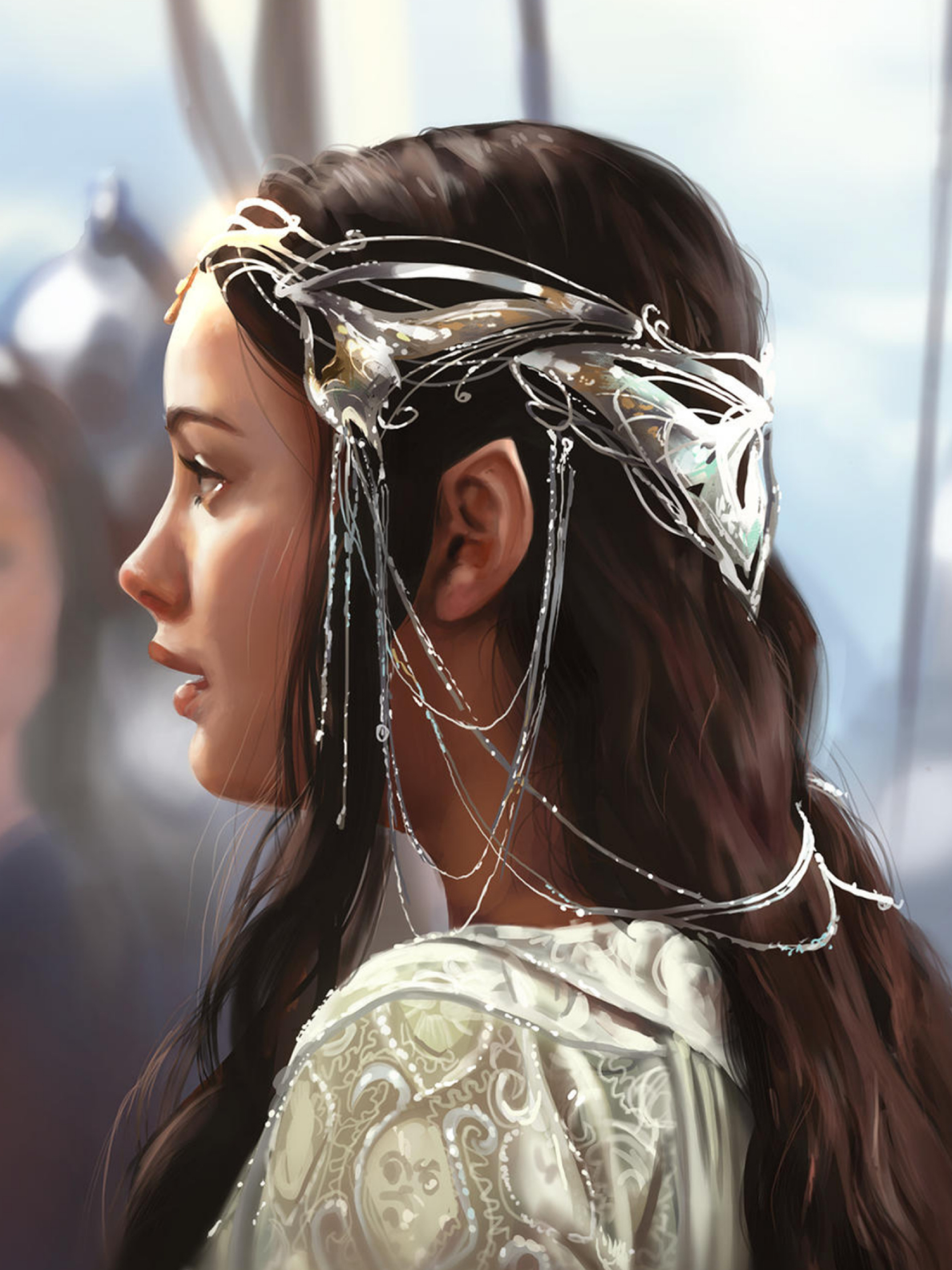 Arwen, Movies, Aragorn und Arwen, Mittelalter, 1670x2230 HD Phone