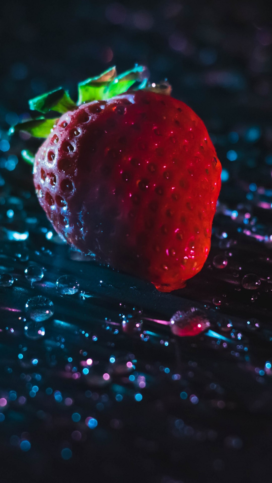 Water droplets, Bokeh effect, Fruit photography, Vibrant colors, 1080x1920 Full HD Phone