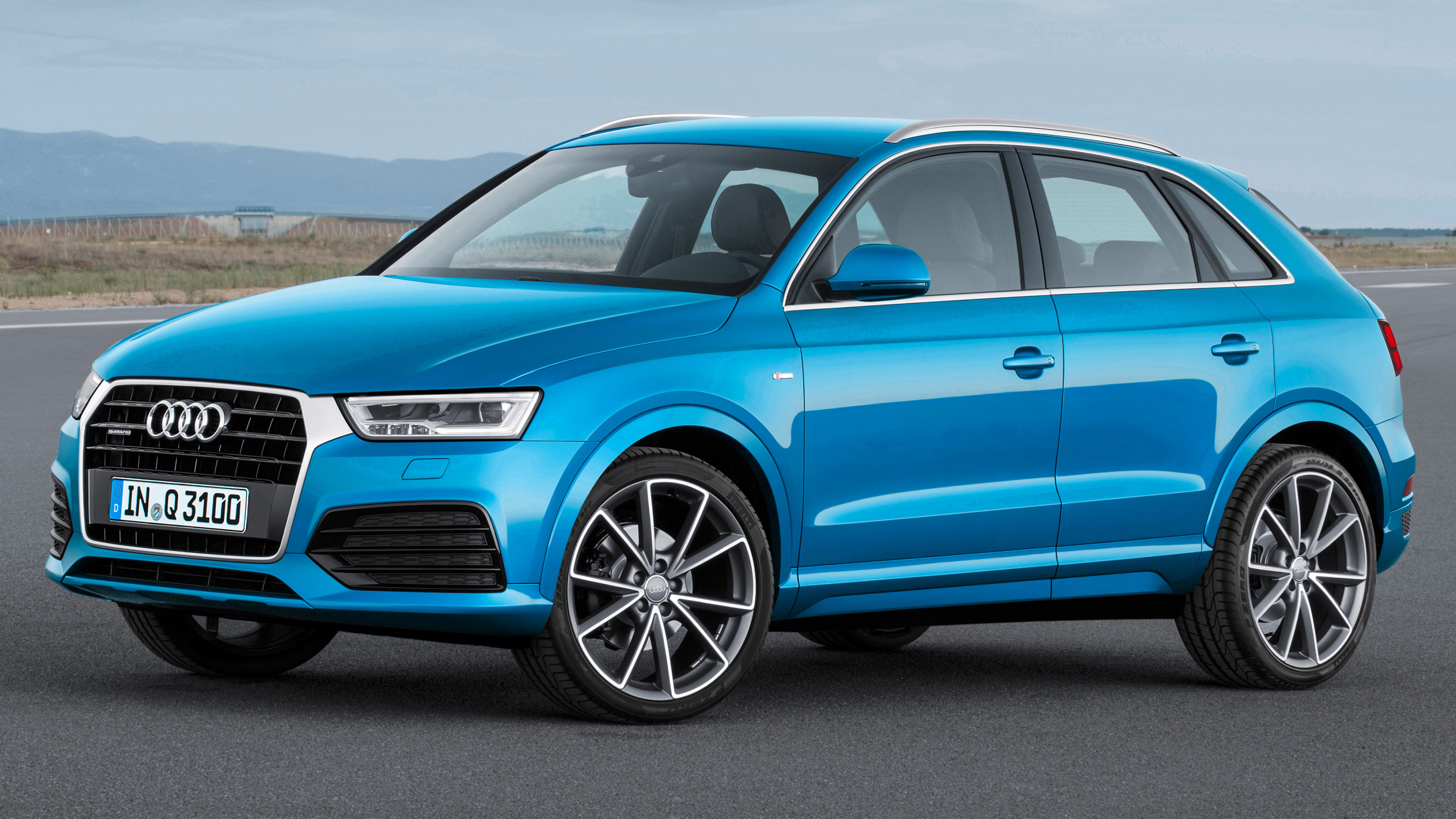 Audi Q3, Quattro performance, S Line style, Powerful diesel engine, 3840x2160 4K Desktop