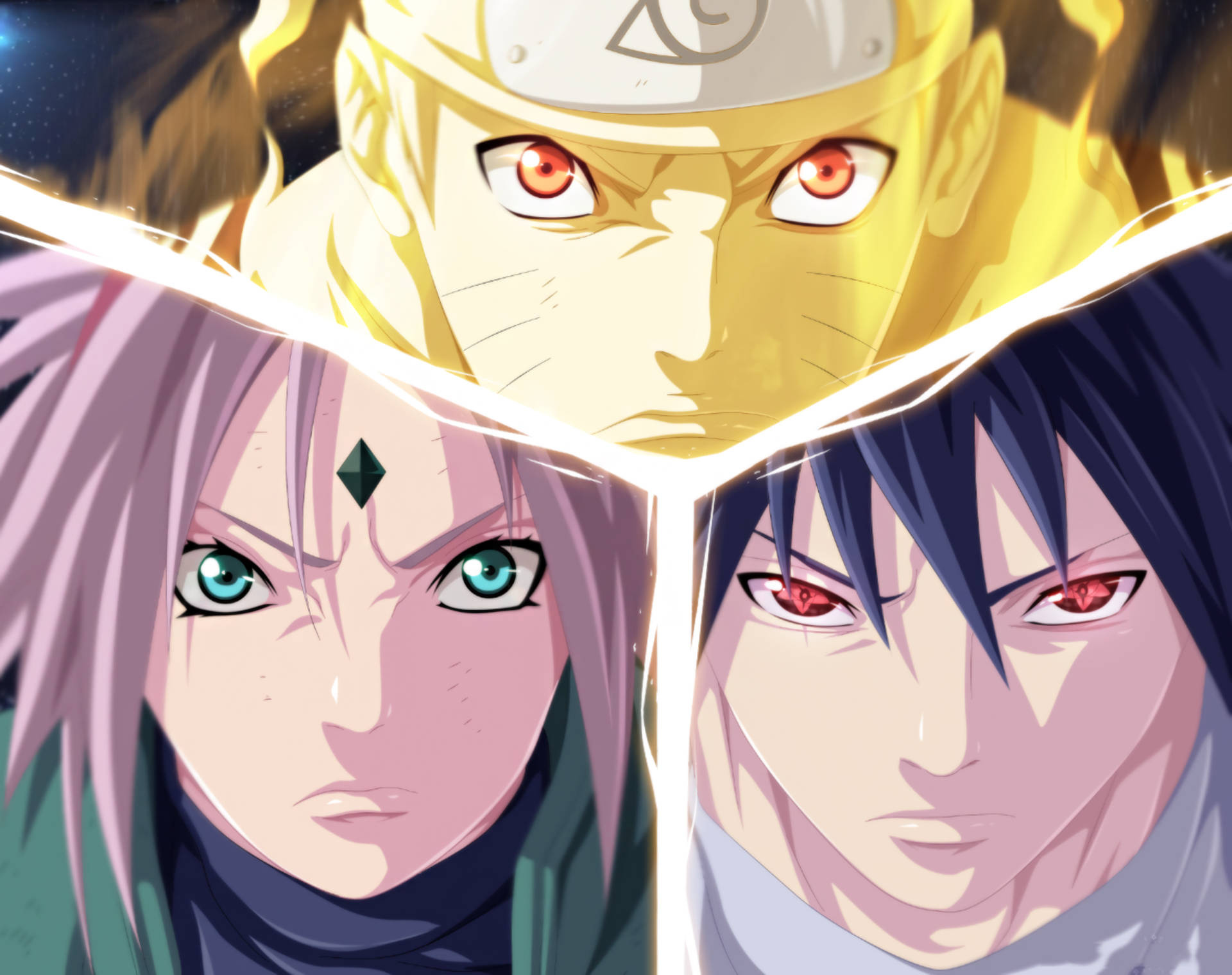 Naruto Uzumaki, Sasuke Uchiha, Sakura Haruno, Team 7, HD Desktop wallpaper
