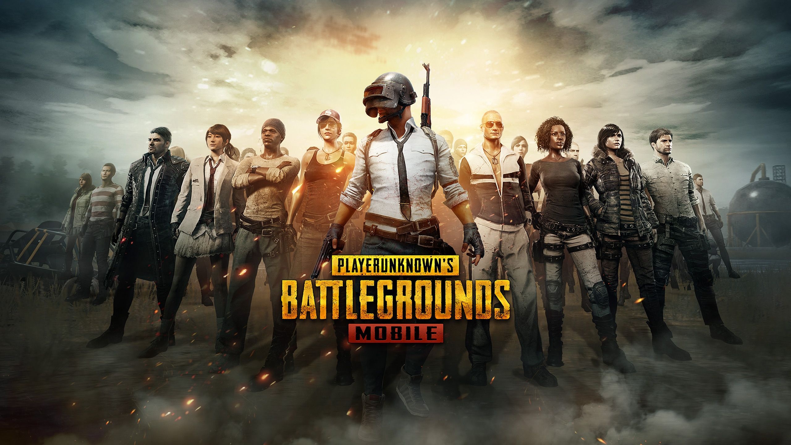 PLAYERUNKNOWN'S BATTLEGROUNDS MOBILE logo, The Lone Survivor, Spetsnaz Level 3 helmet, PUBG Mobile characters, HD Desktop wallpaper