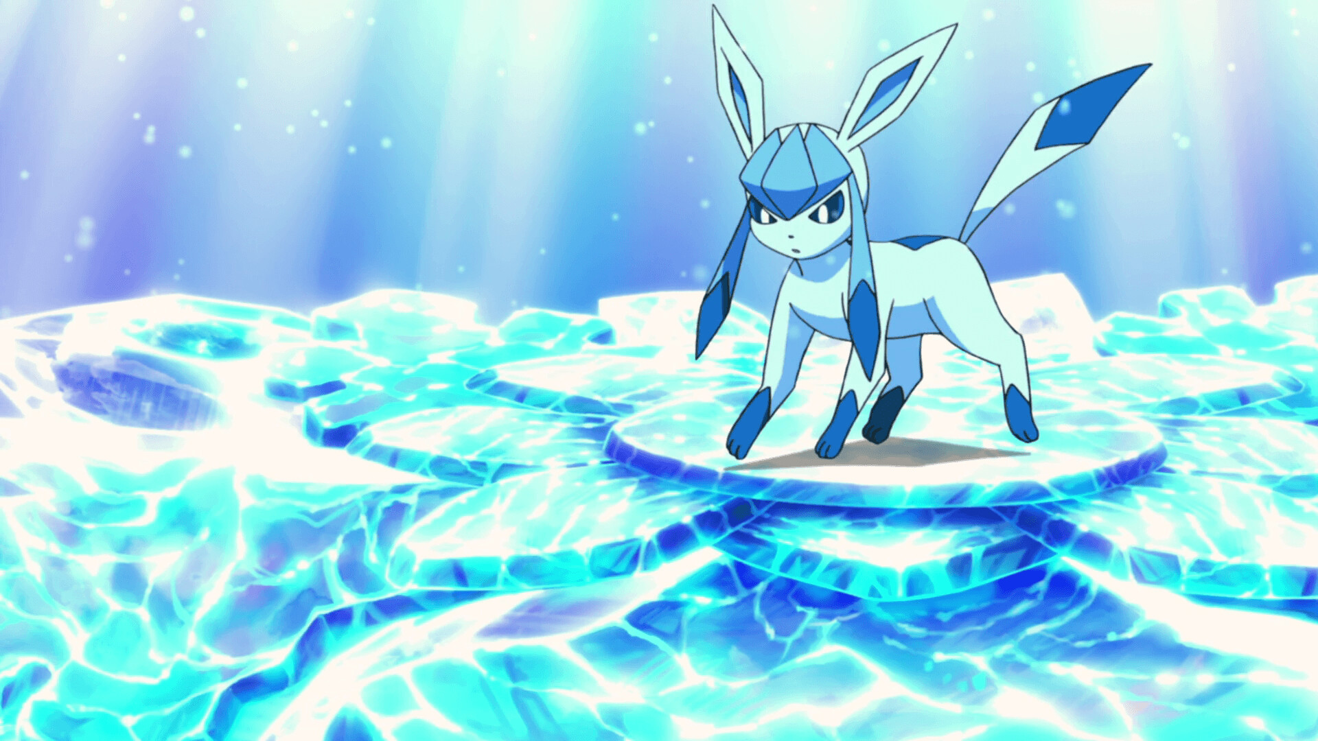 Ice Eevee, Frosty charm, Striking features, Cool wallpapers, 1920x1080 Full HD Desktop