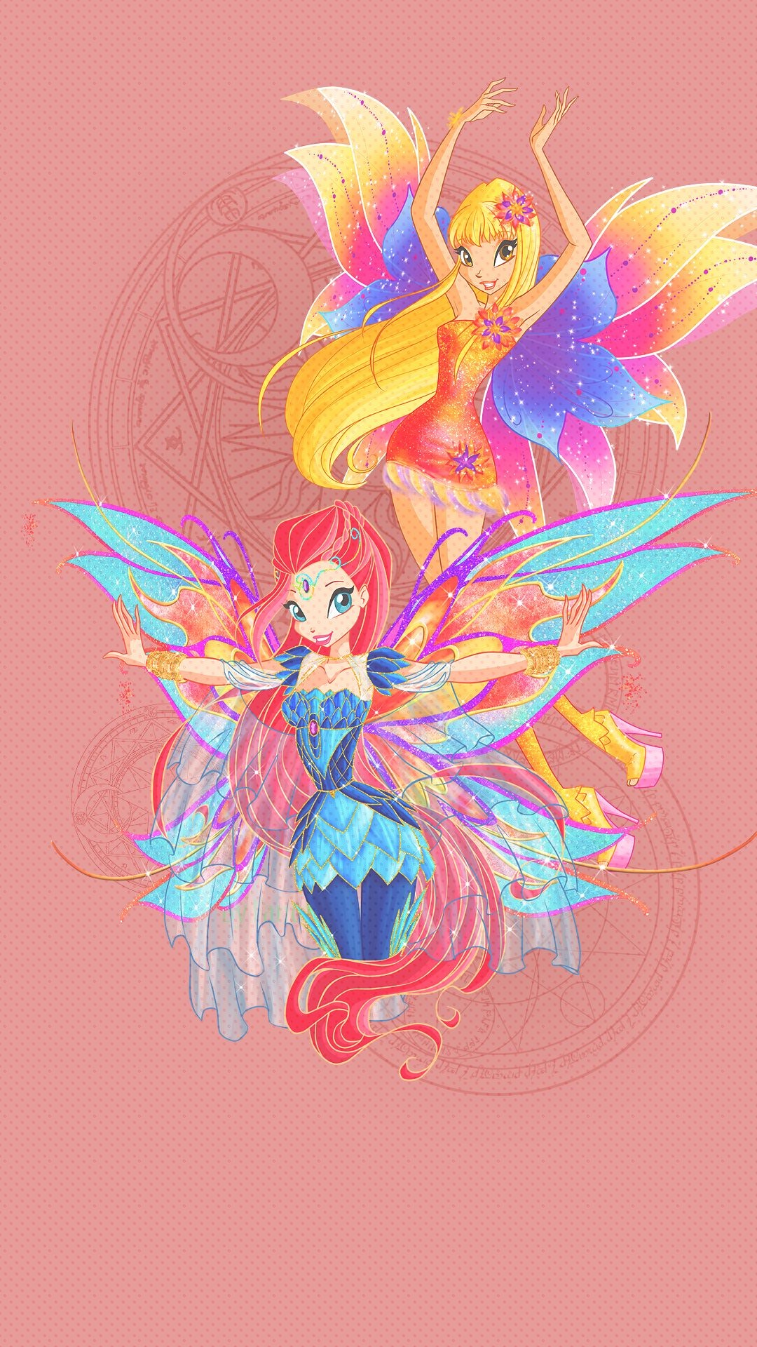 Winx, Animation series, Magic circle, Phone wallpaper, 1080x1920 Full HD Phone